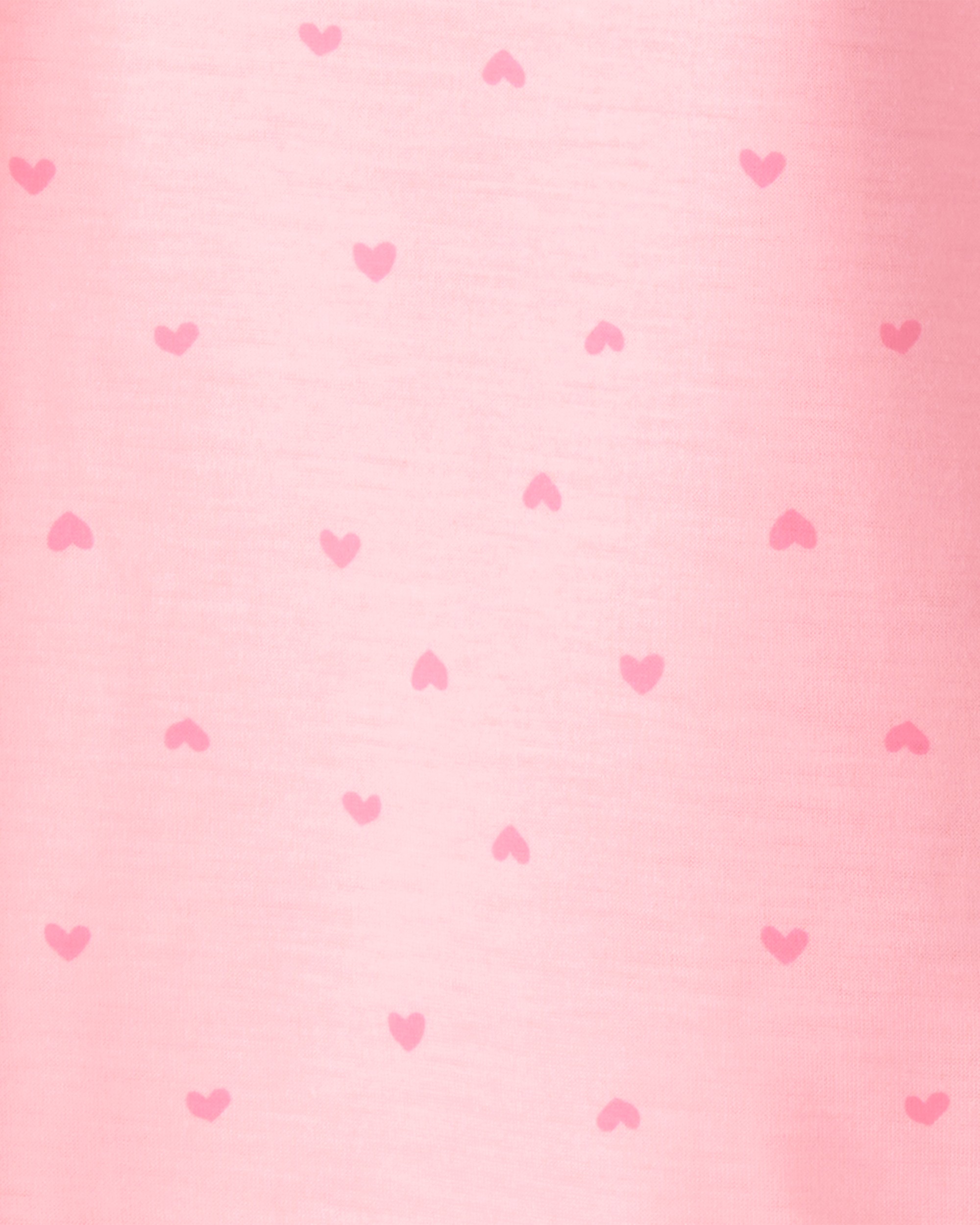 Girls Heart Floral Loose Fit Night Gown - Pink