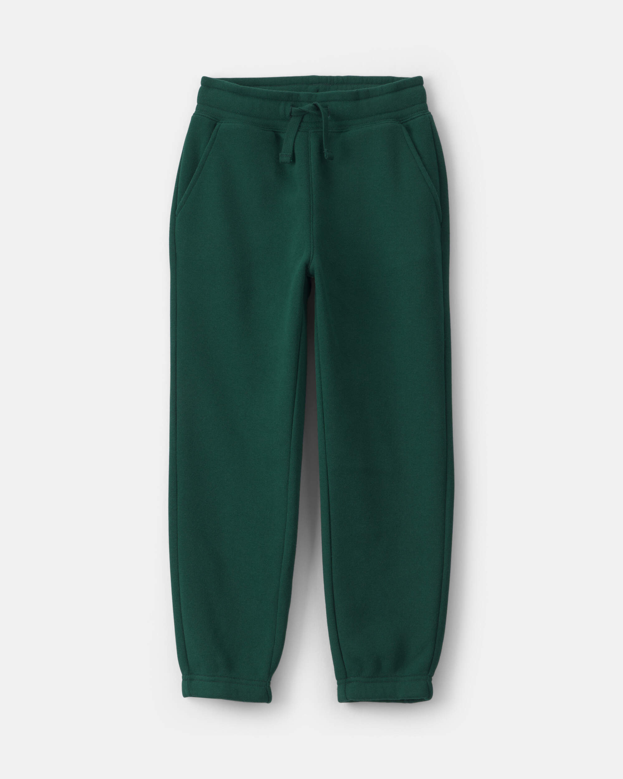 Boys Fleece Joggers -Dark Green