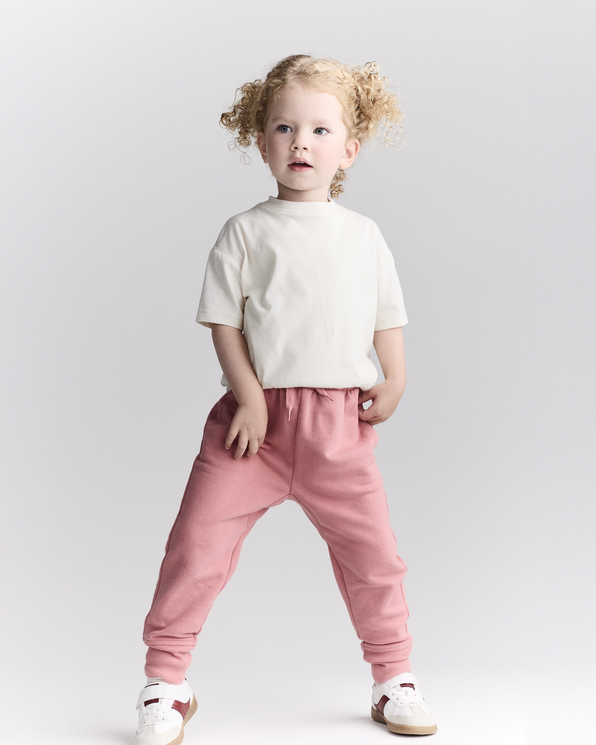 Toddler Neutral Short-Sleeve Relaxed Graphic Tee - Cream