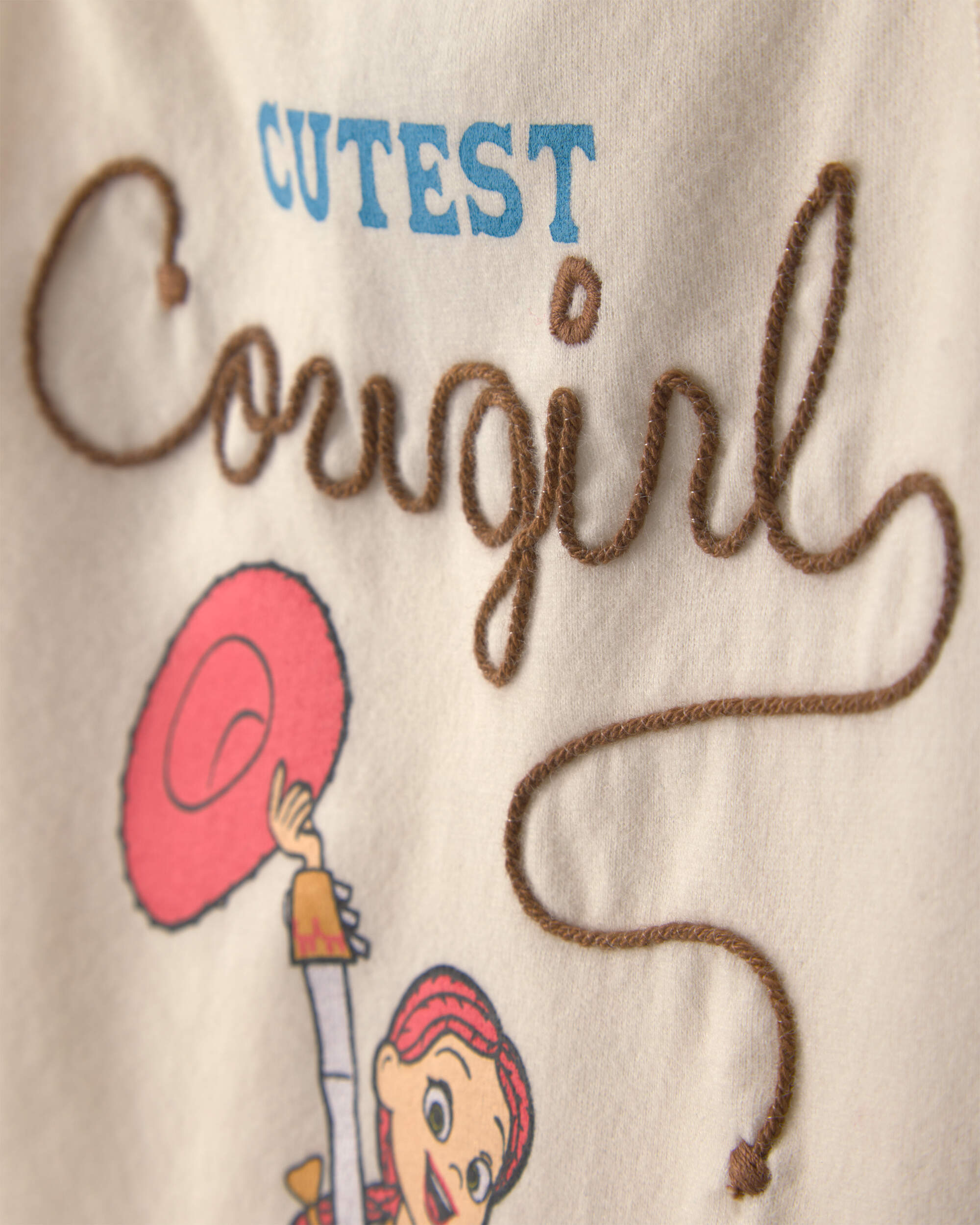 Toddler Girl Pixar© Toy Story 'Cutest Cowgirl' Graphic Tank - Cream