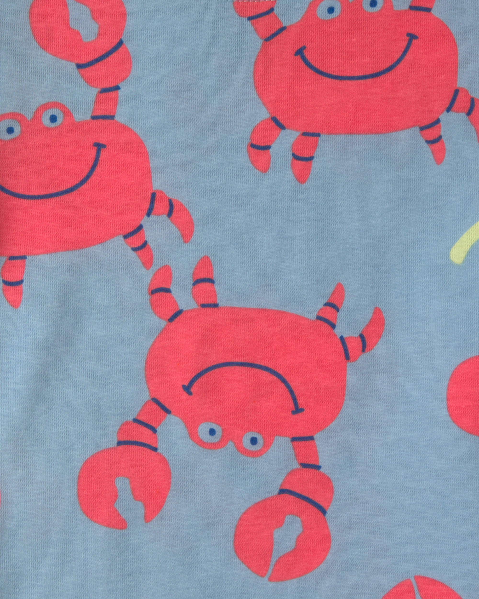 Toddler Boy Sunshine Beach 100% Cotton 4-Piece Pyjama Set