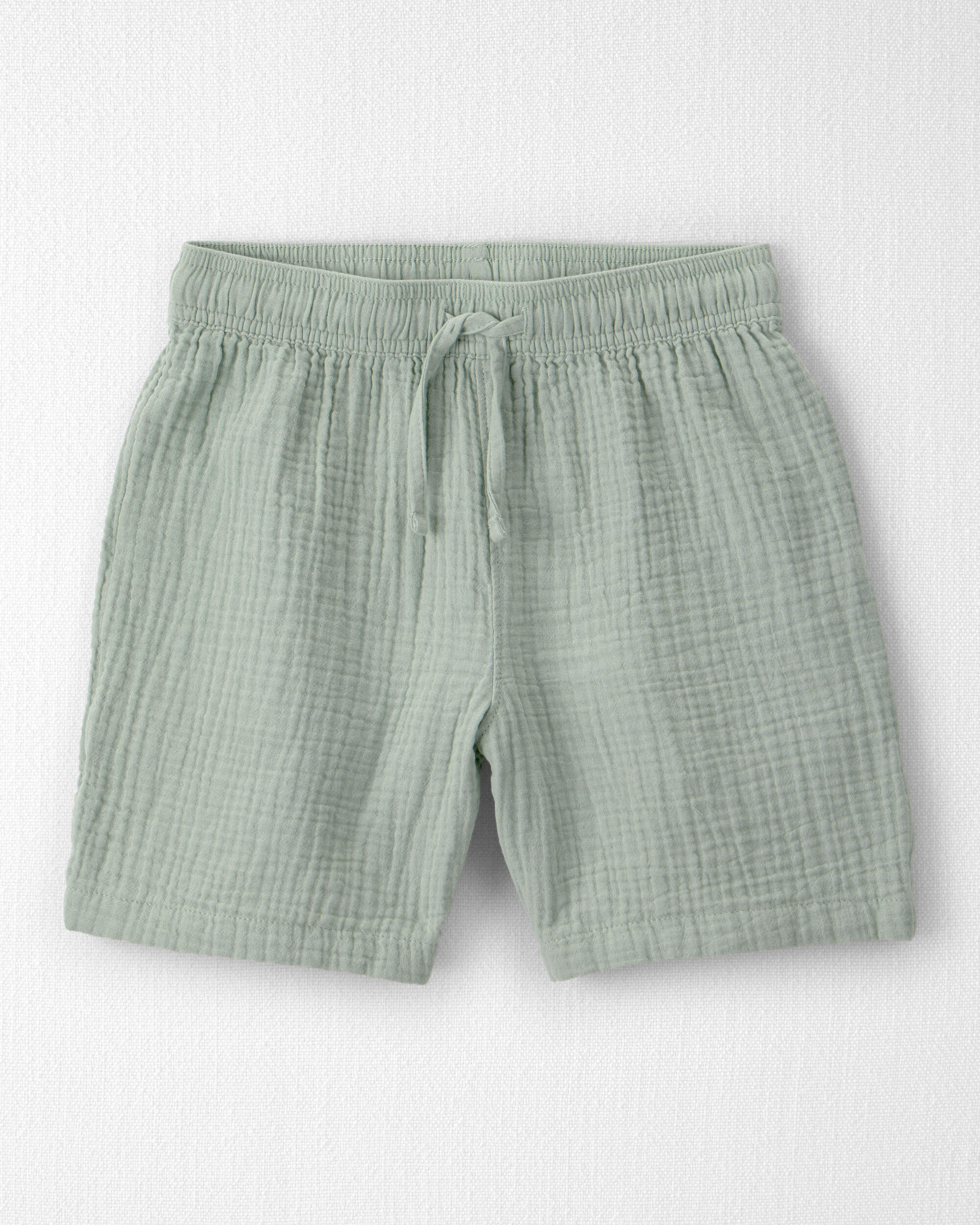 Boys 2-Piece Organic Cotton Gauze Set Green