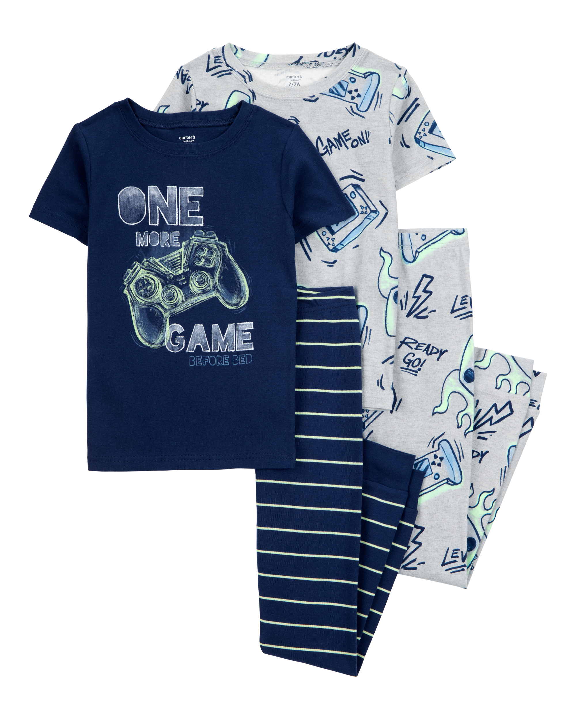 Kid 4-Piece Gamer Cotton Pyjamas
