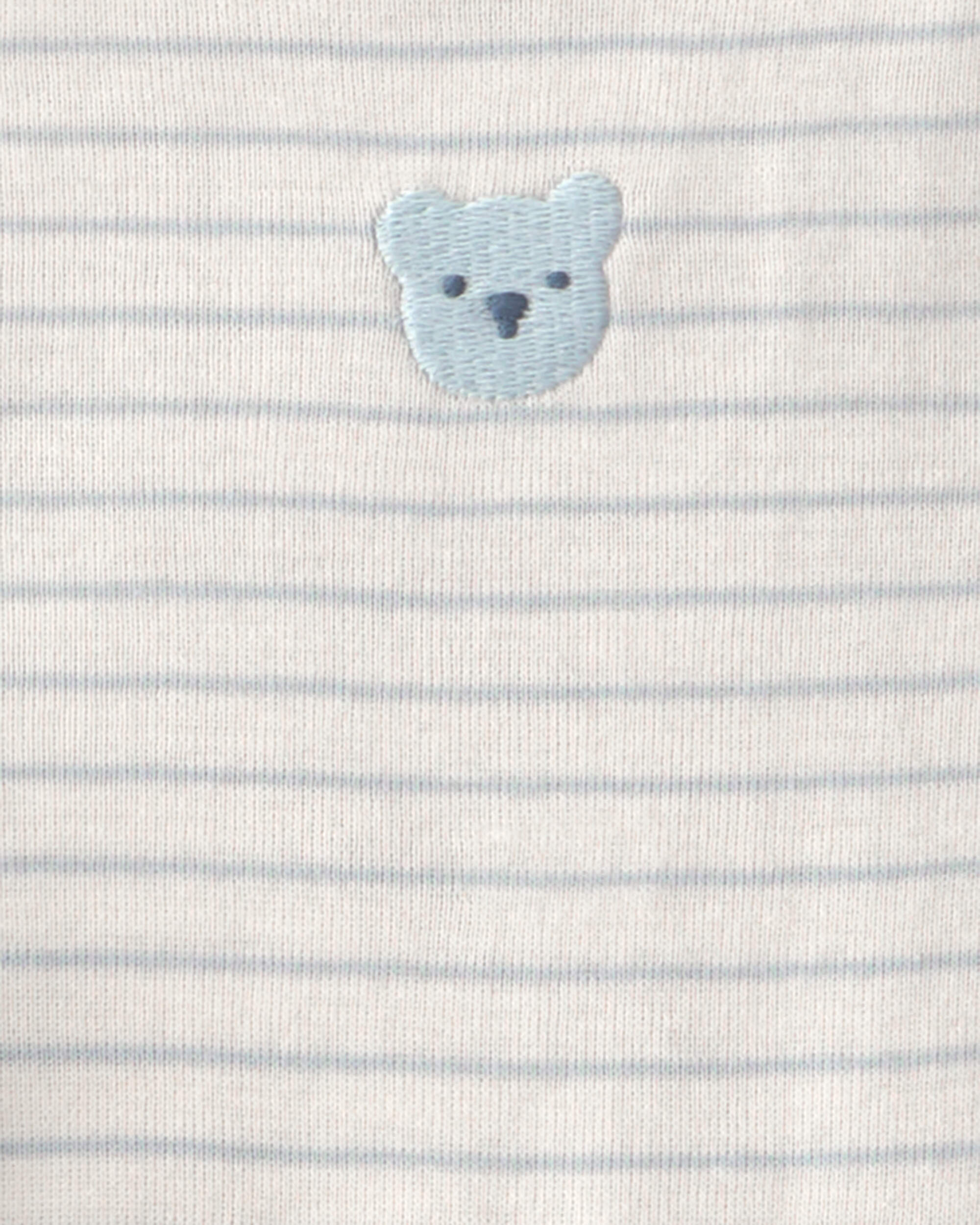 Baby 3-Piece Bear Terry Short-Sleeve Layering Set - Blue