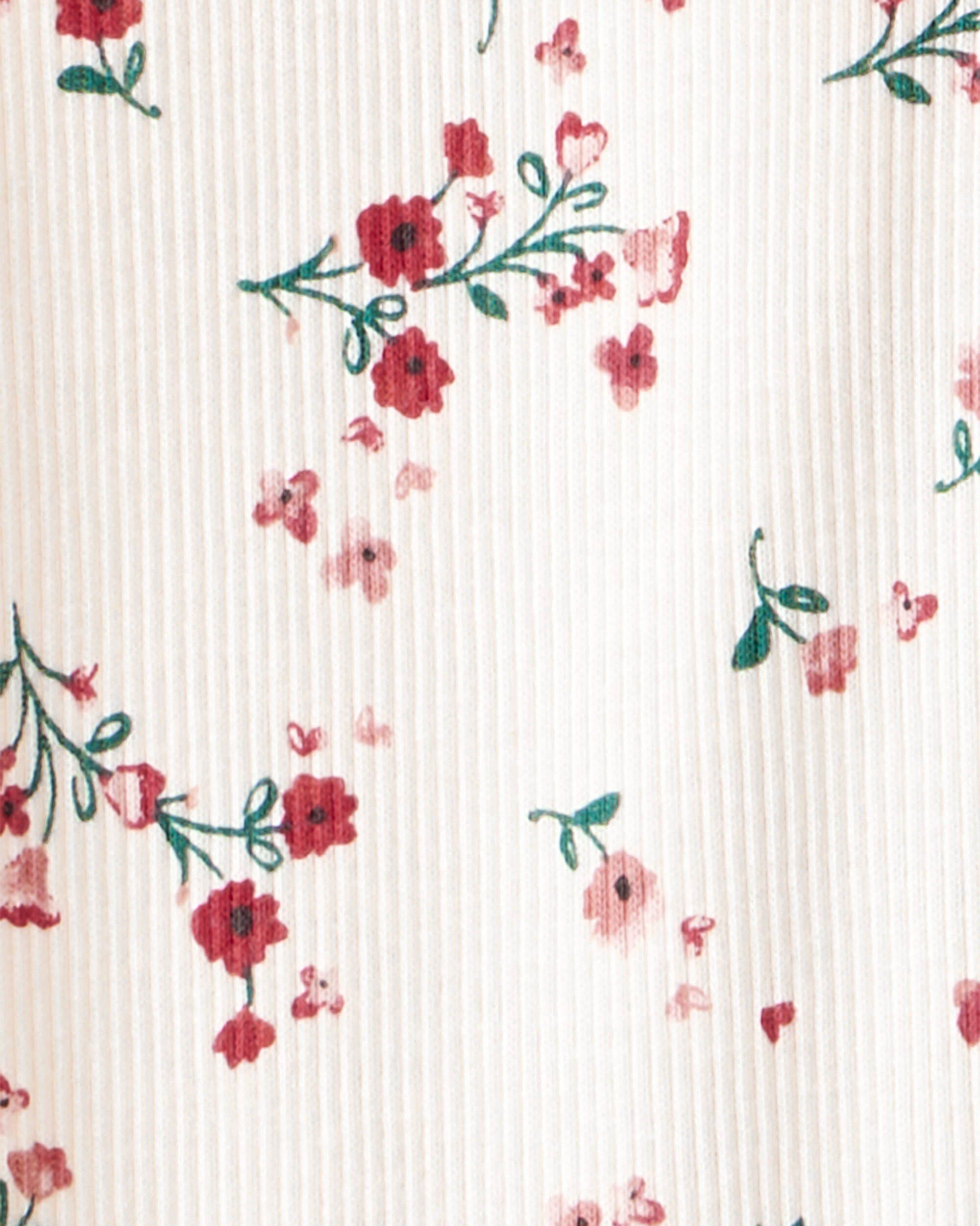 Baby Girl 2-Piece Floral Long-Sleeve Tee & Pant Set - Red