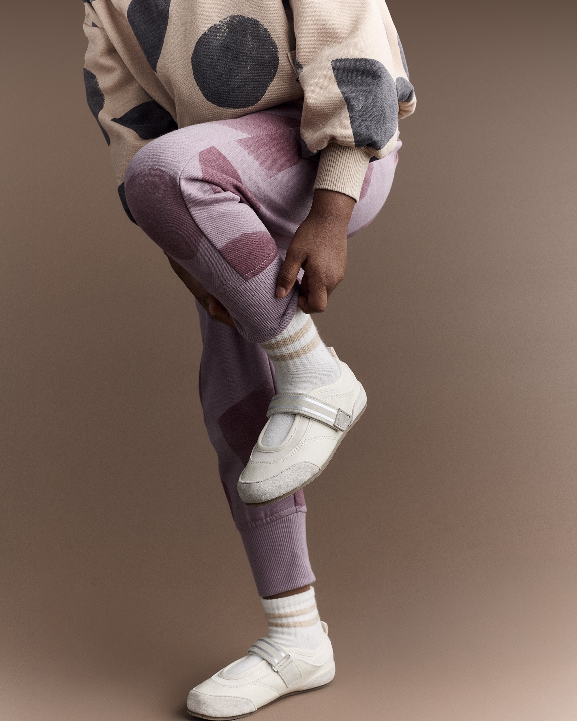 Toddler City Park™ Jogger Pant with Shapes - Mauve