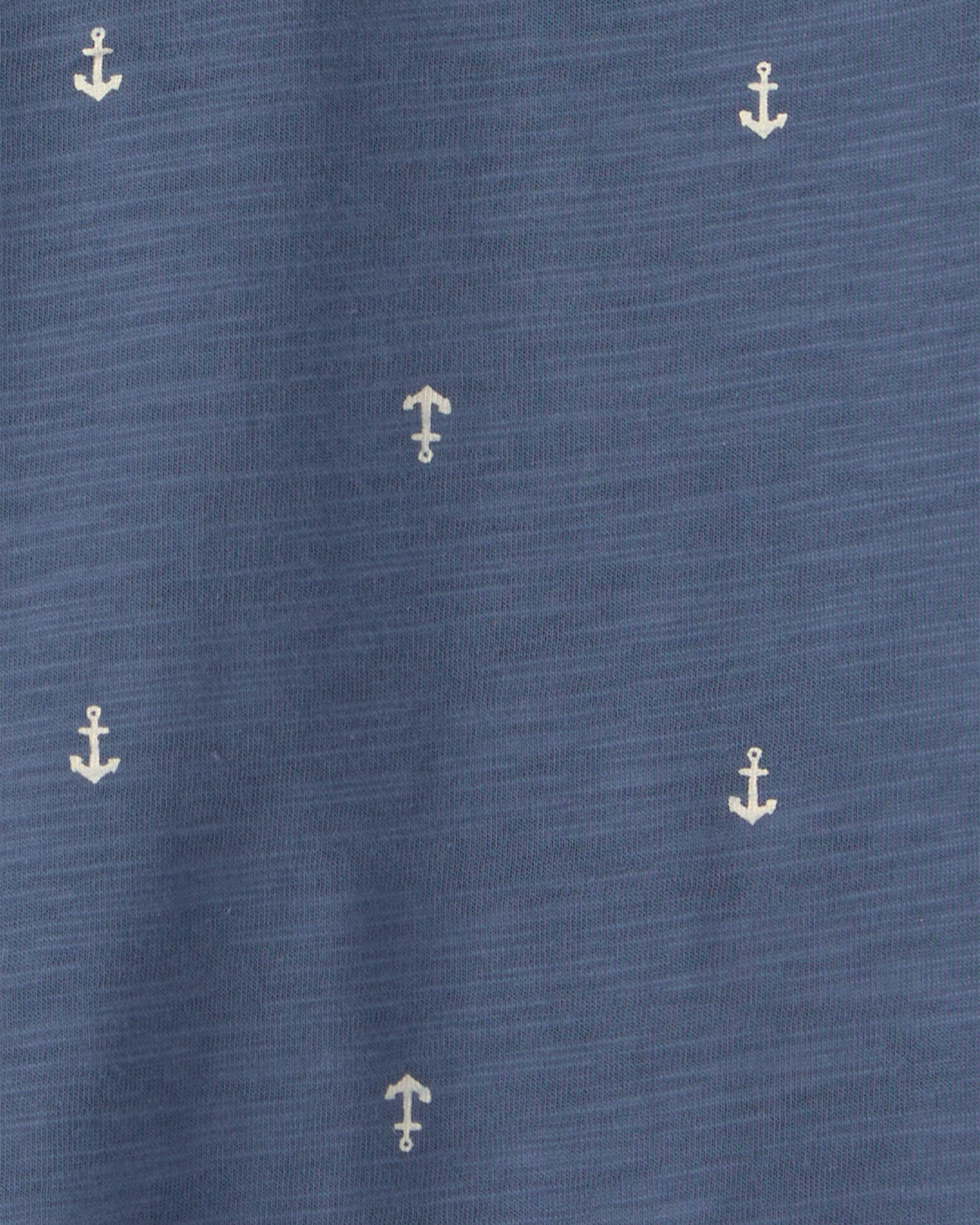 Boys Anchor Polo Shirt - Blue