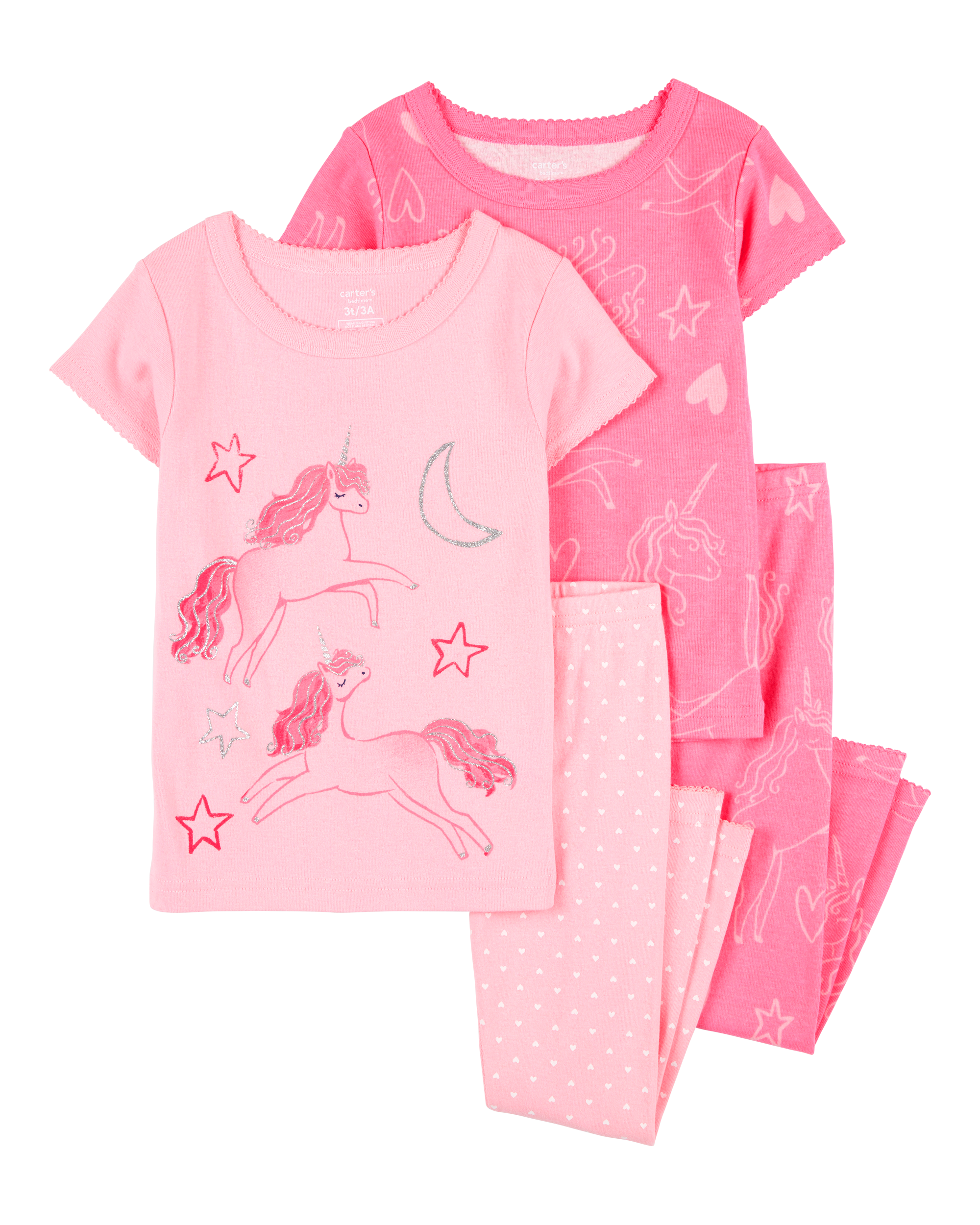 Baby 4-Piece Unicorn Cotton Pyjamas