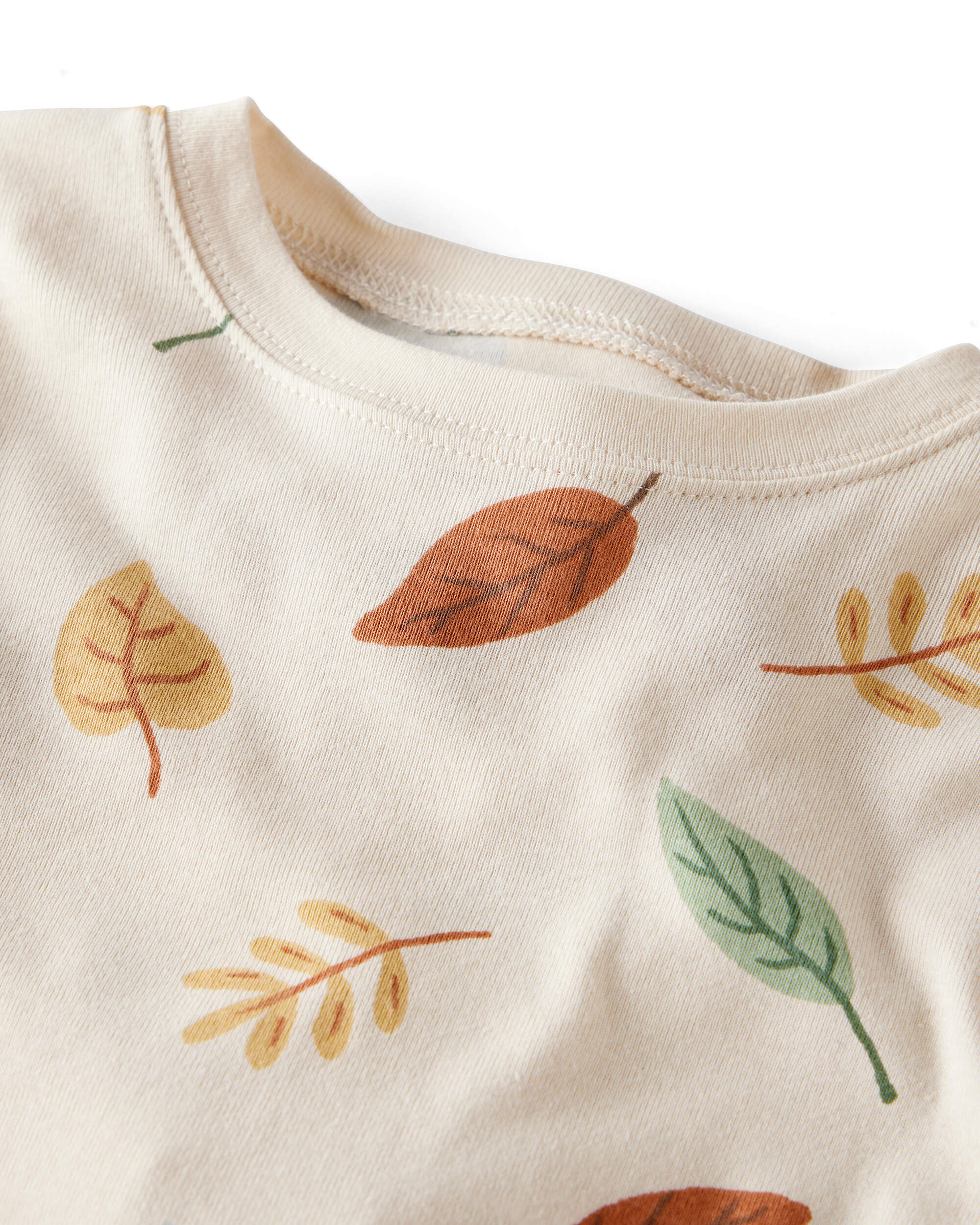 Toddler Organic Cotton Pyjamas Autumn Leaves Print