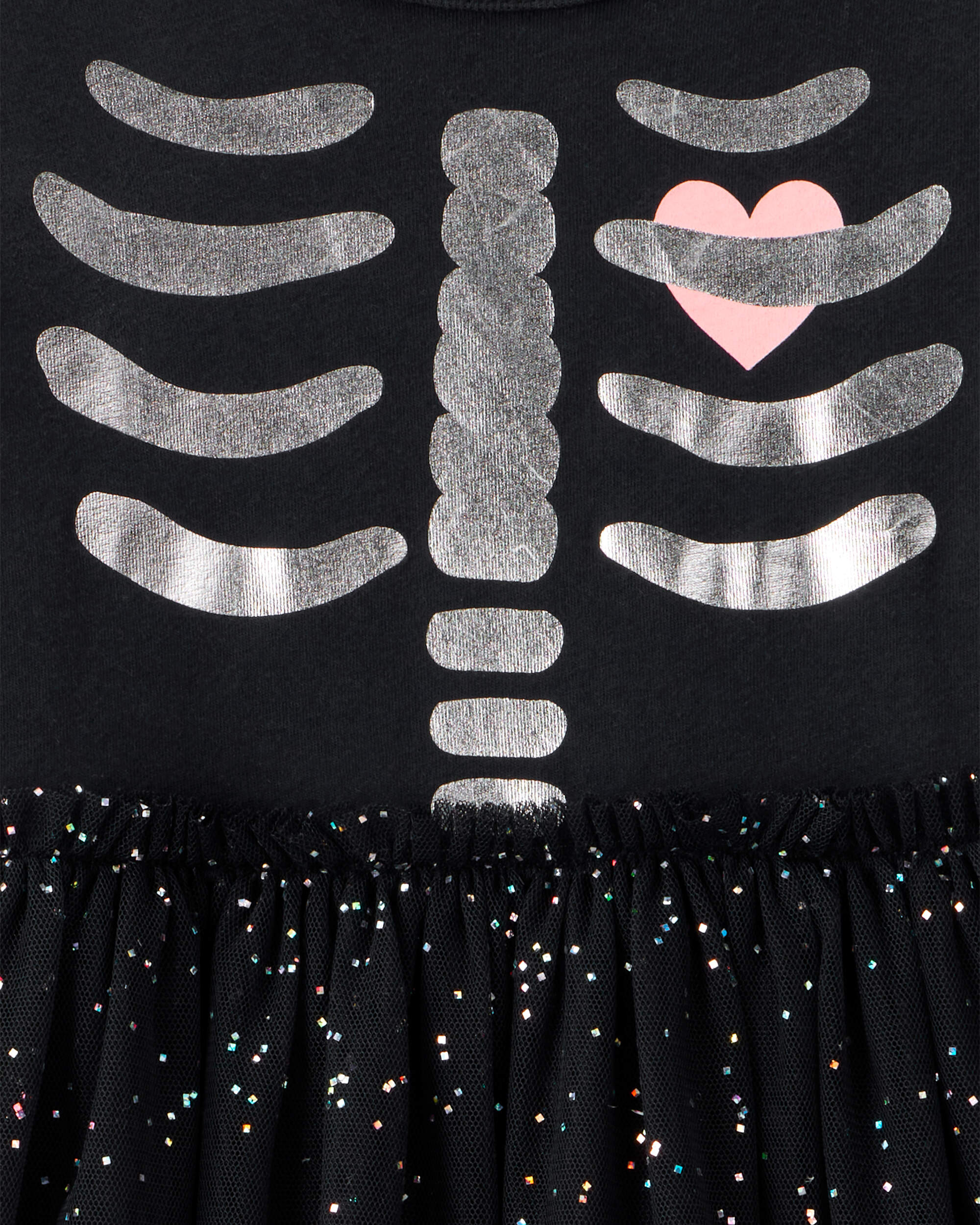 Toddler Halloween Skeleton Tulle Dress
