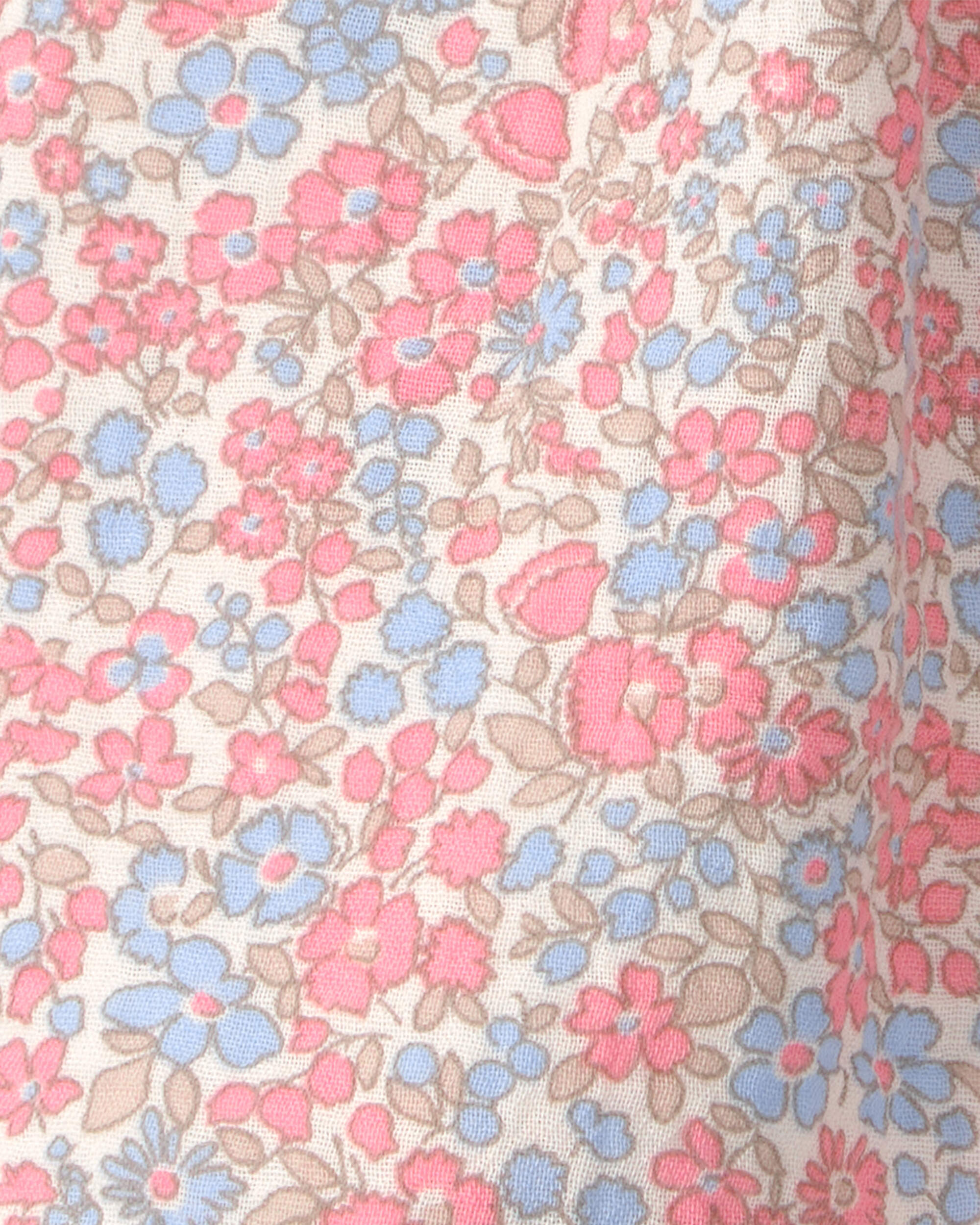 Baby Girl Organic Cotton Gauze Dress Spring Floral