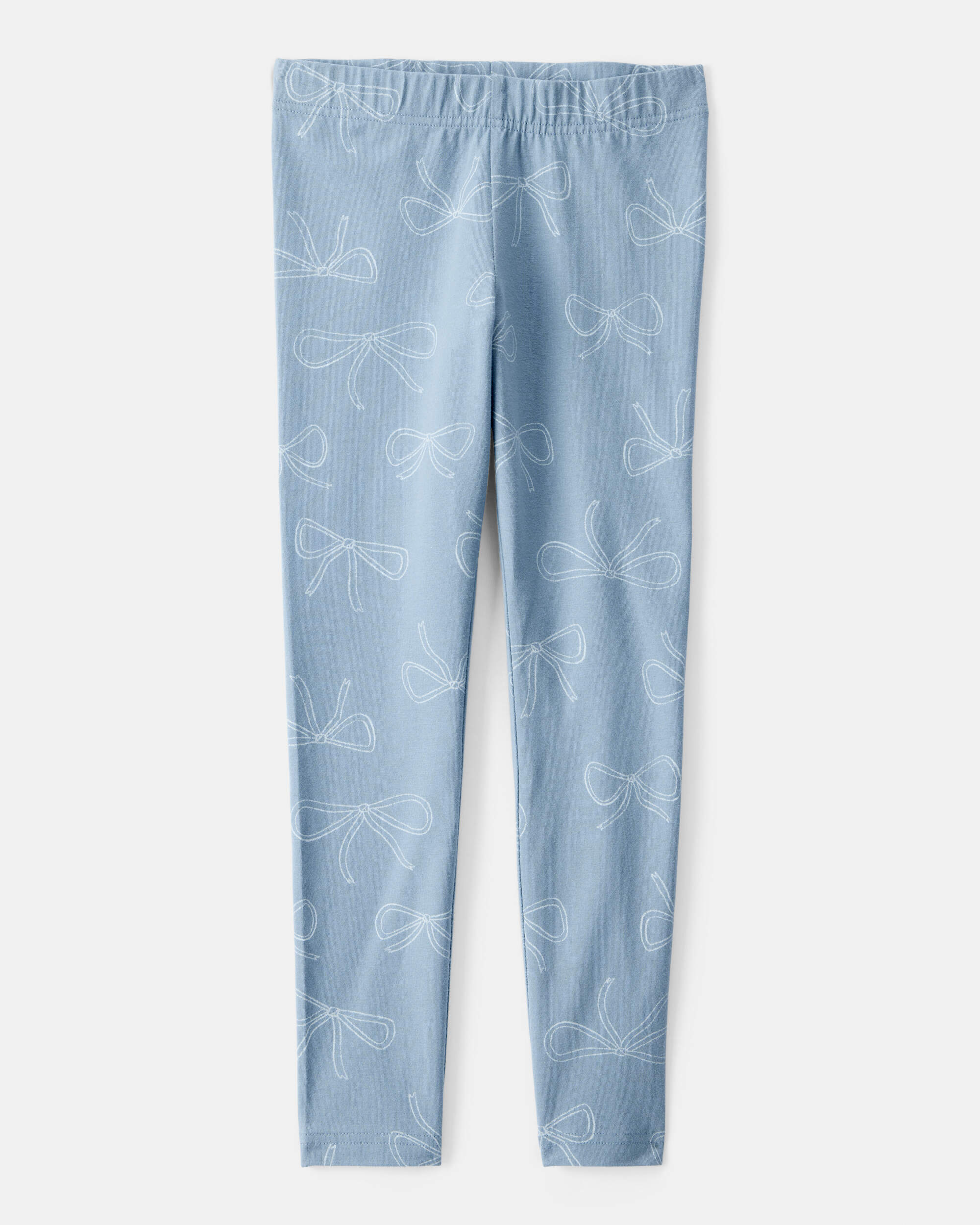 Girls Bow Print Leggings
