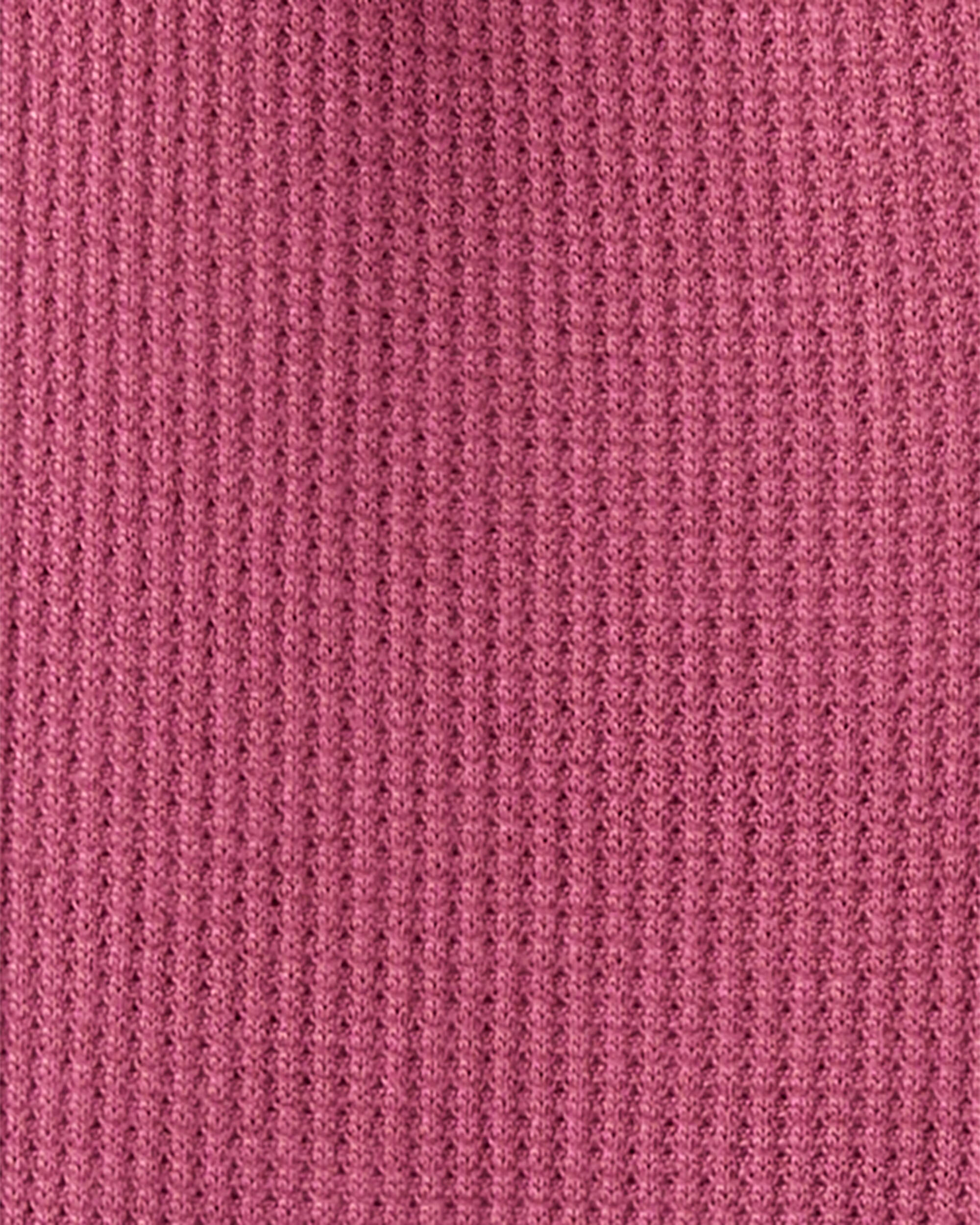 Baby Girl PurelySoft Long-Sleeve Sleeper- Pink