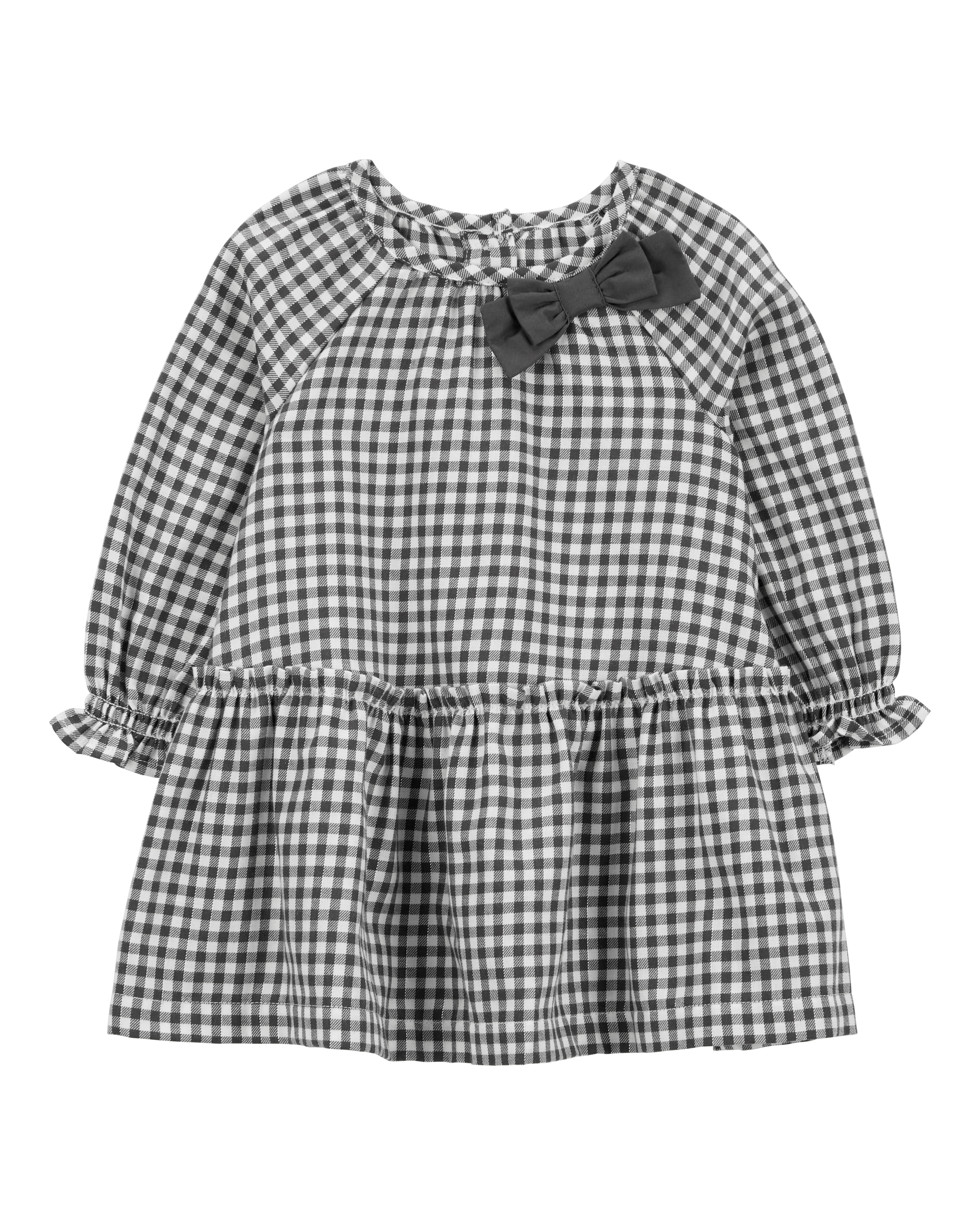Baby Plaid Peplum Dress