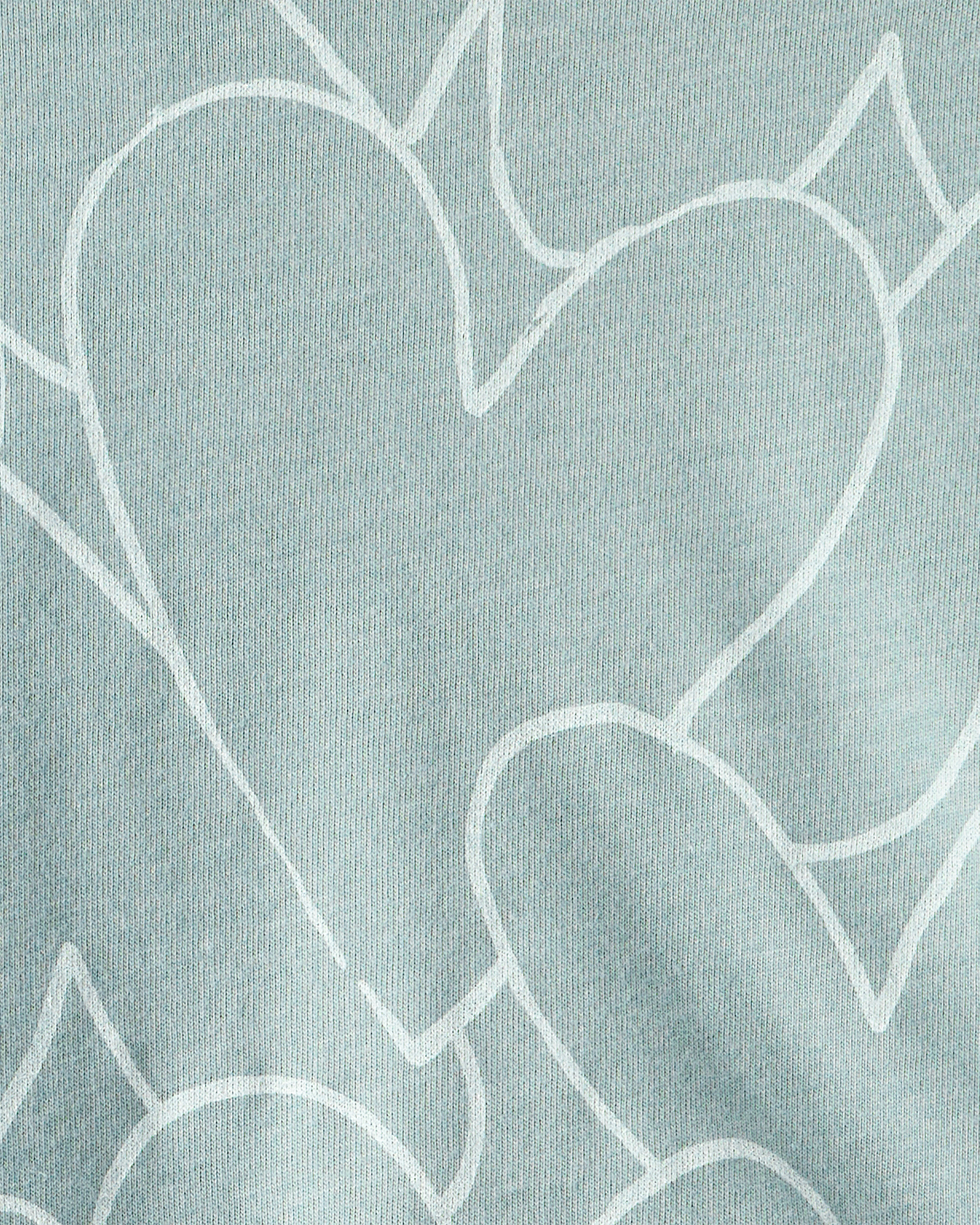 Baby Girl Heart Long-Sleeve Peplum Top - Green