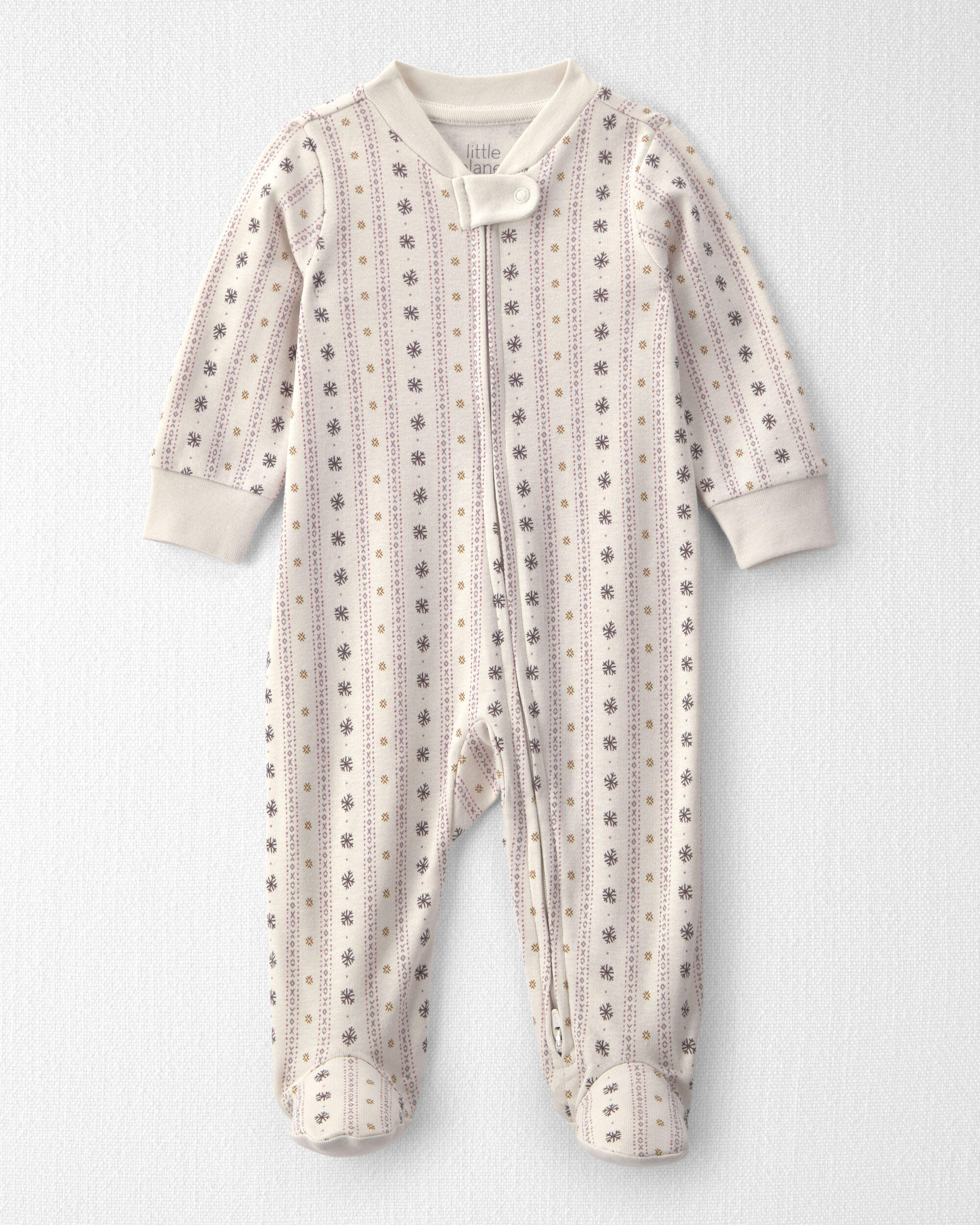 Baby Girl Organic Cotton Pointelle Pyjamas