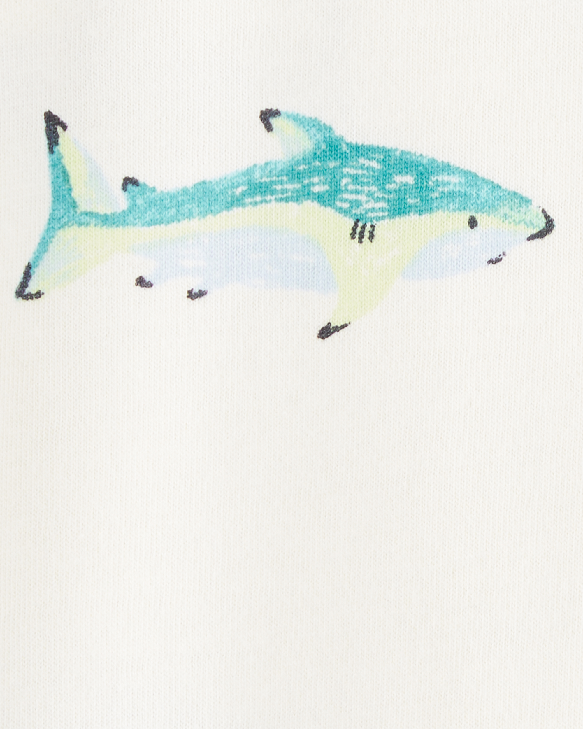 Baby Boy 2-Piece Shark Tee & Shortall Set - Grey