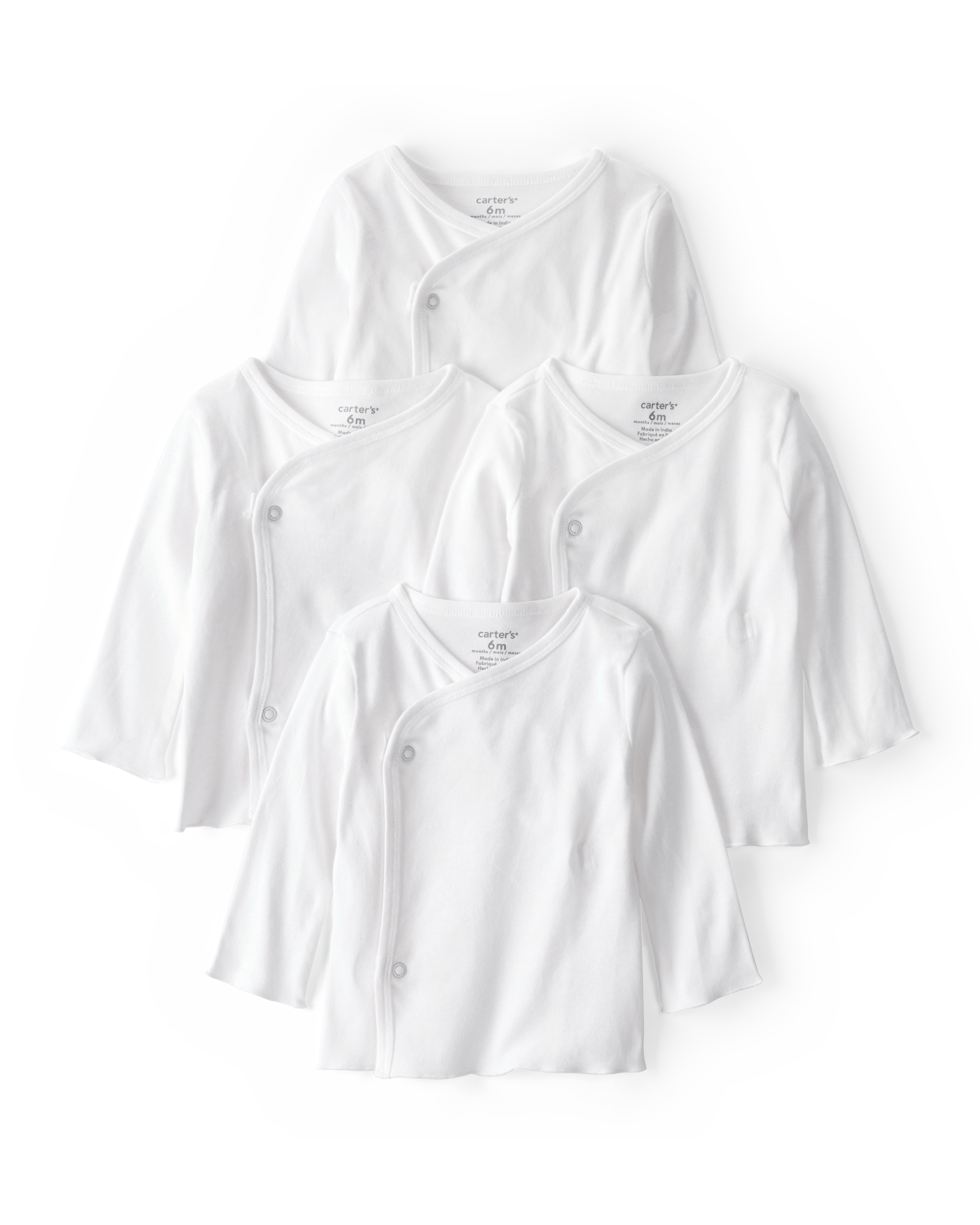 Baby 4-Pack Side-Snap Tees