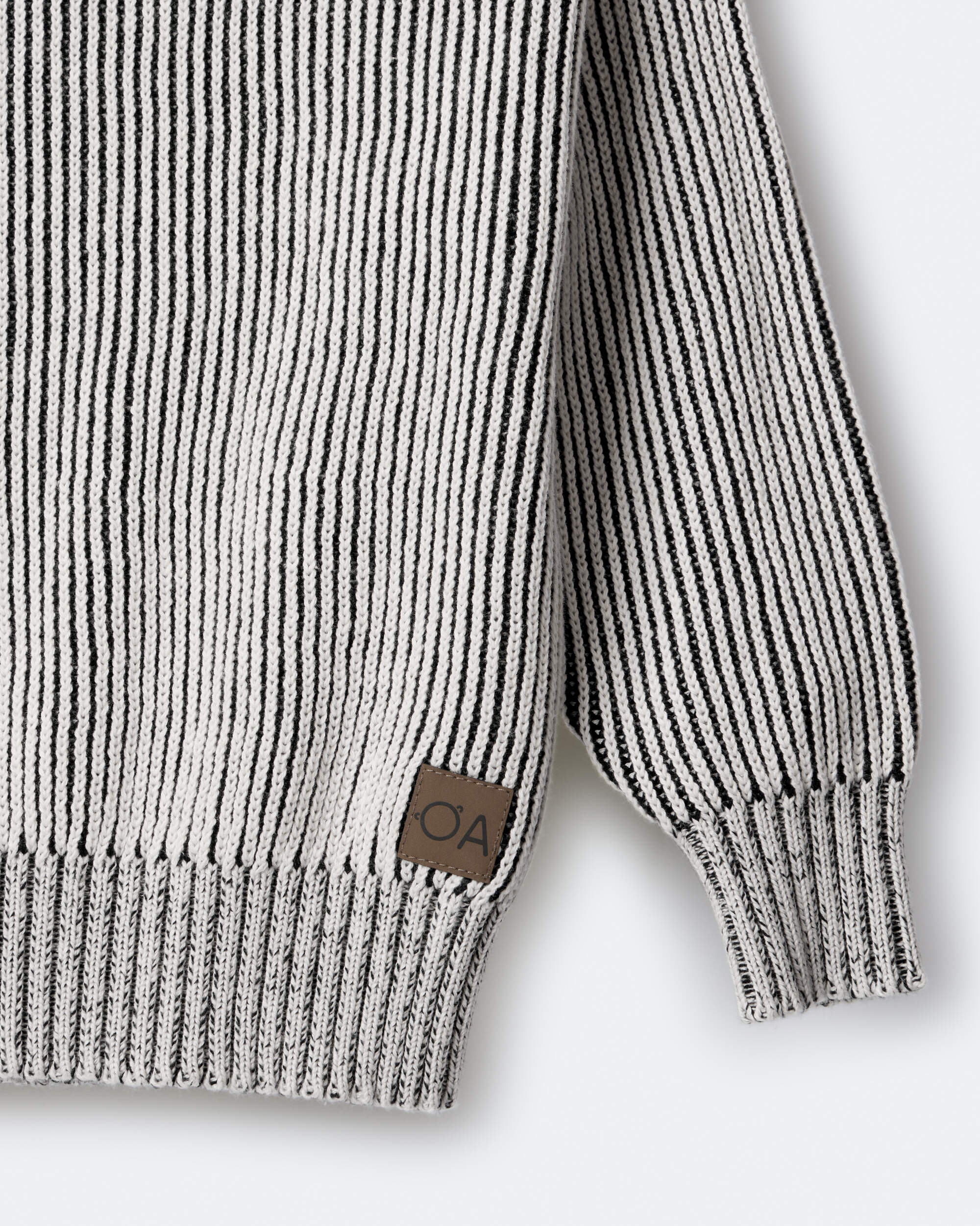 Toddler Striped Pullover Sweater - Black/White