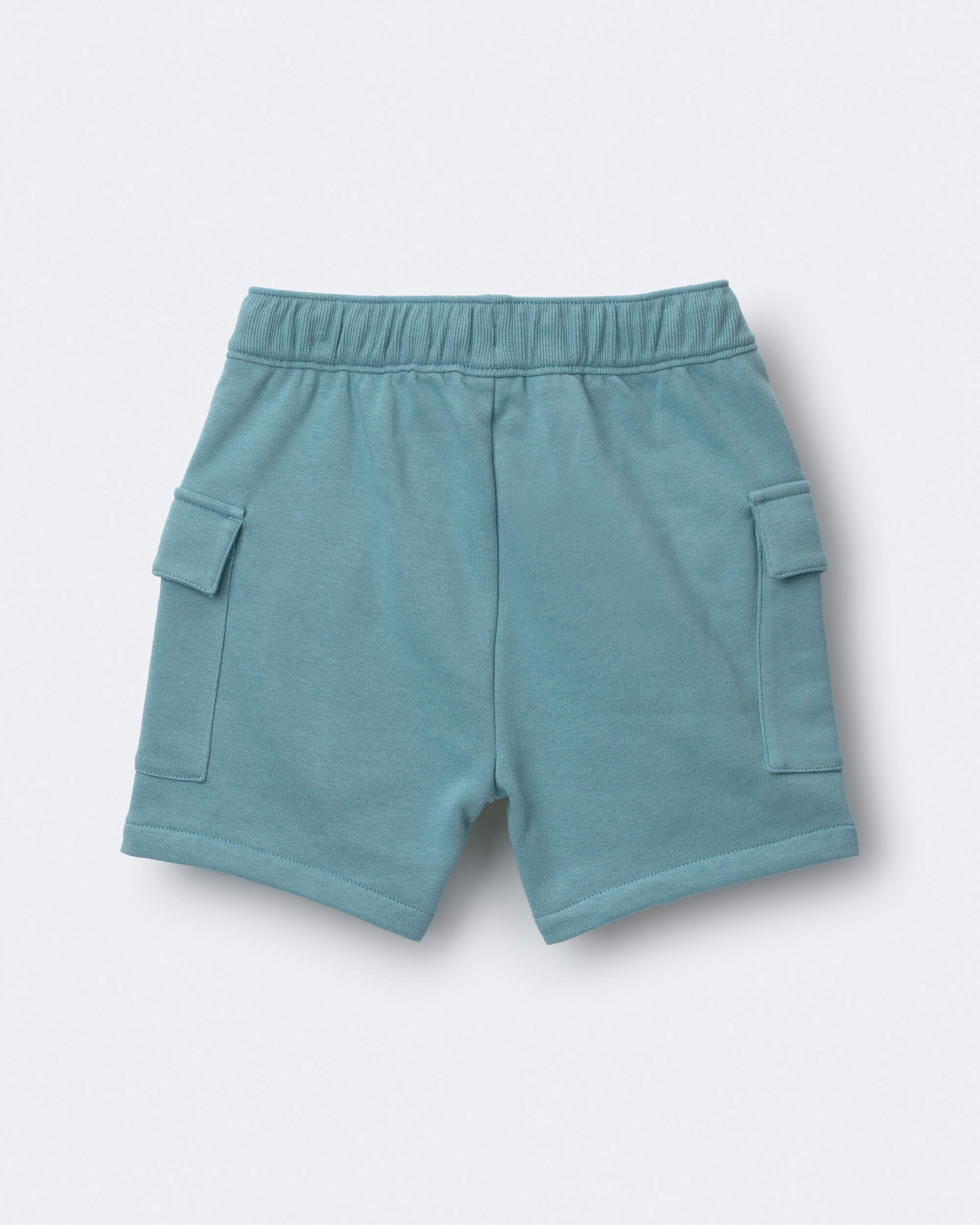 Toddler Boy French Terry Cargo Shorts - Teal