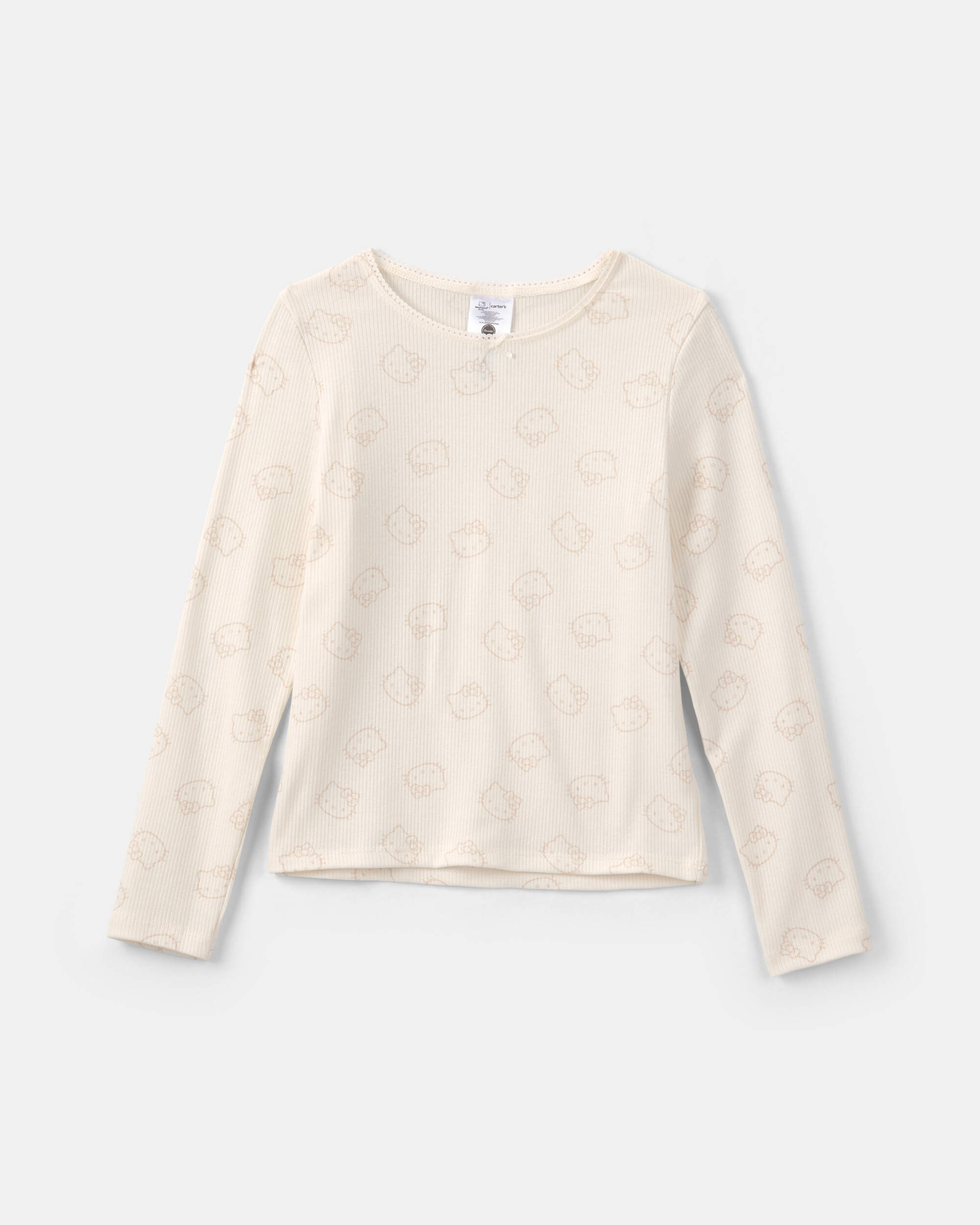 Girls Hello Kitty® Long-Sleeve Top - Cream