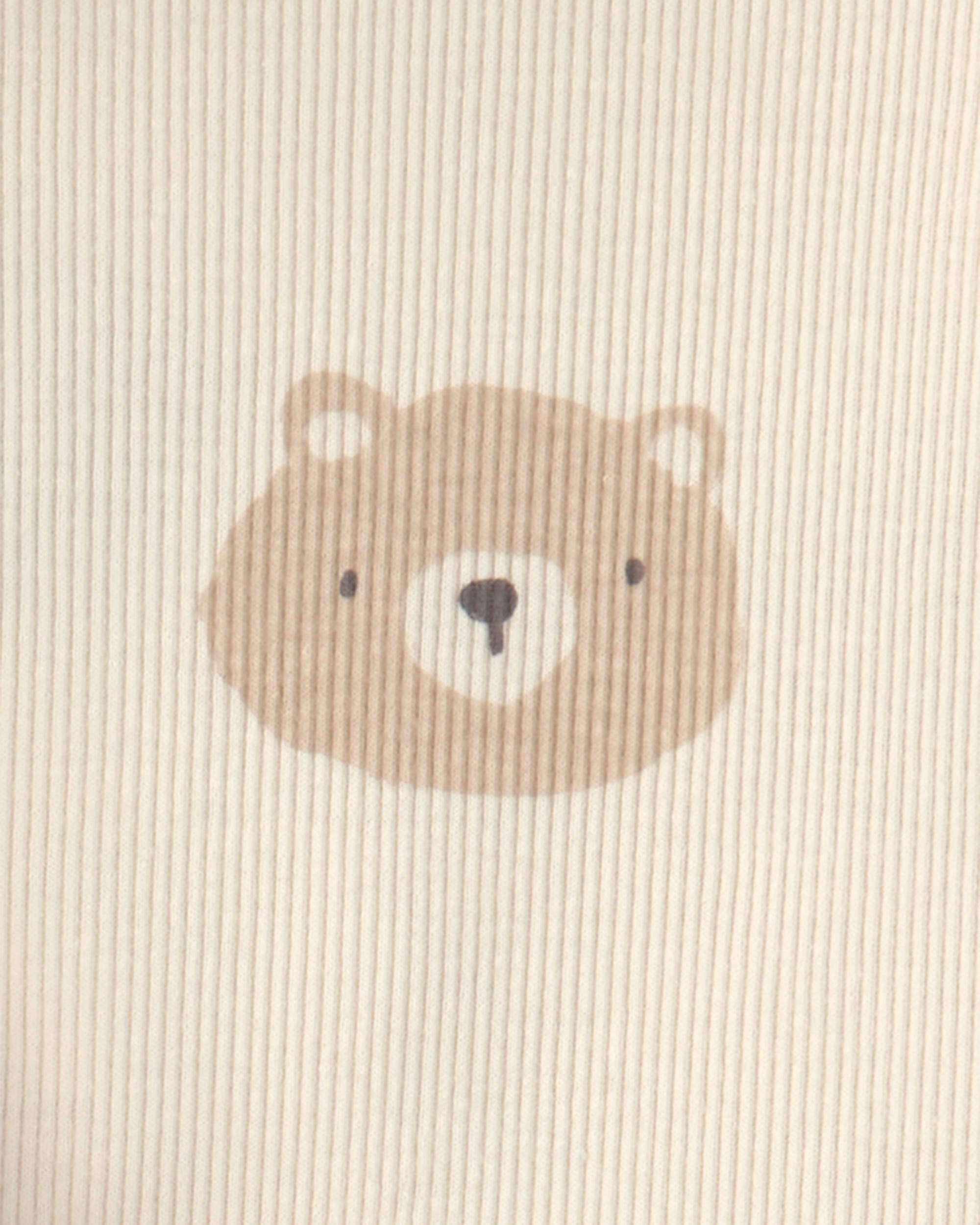Baby Boy 3-Piece Bear Teddy Fleece Layering Set - Brown