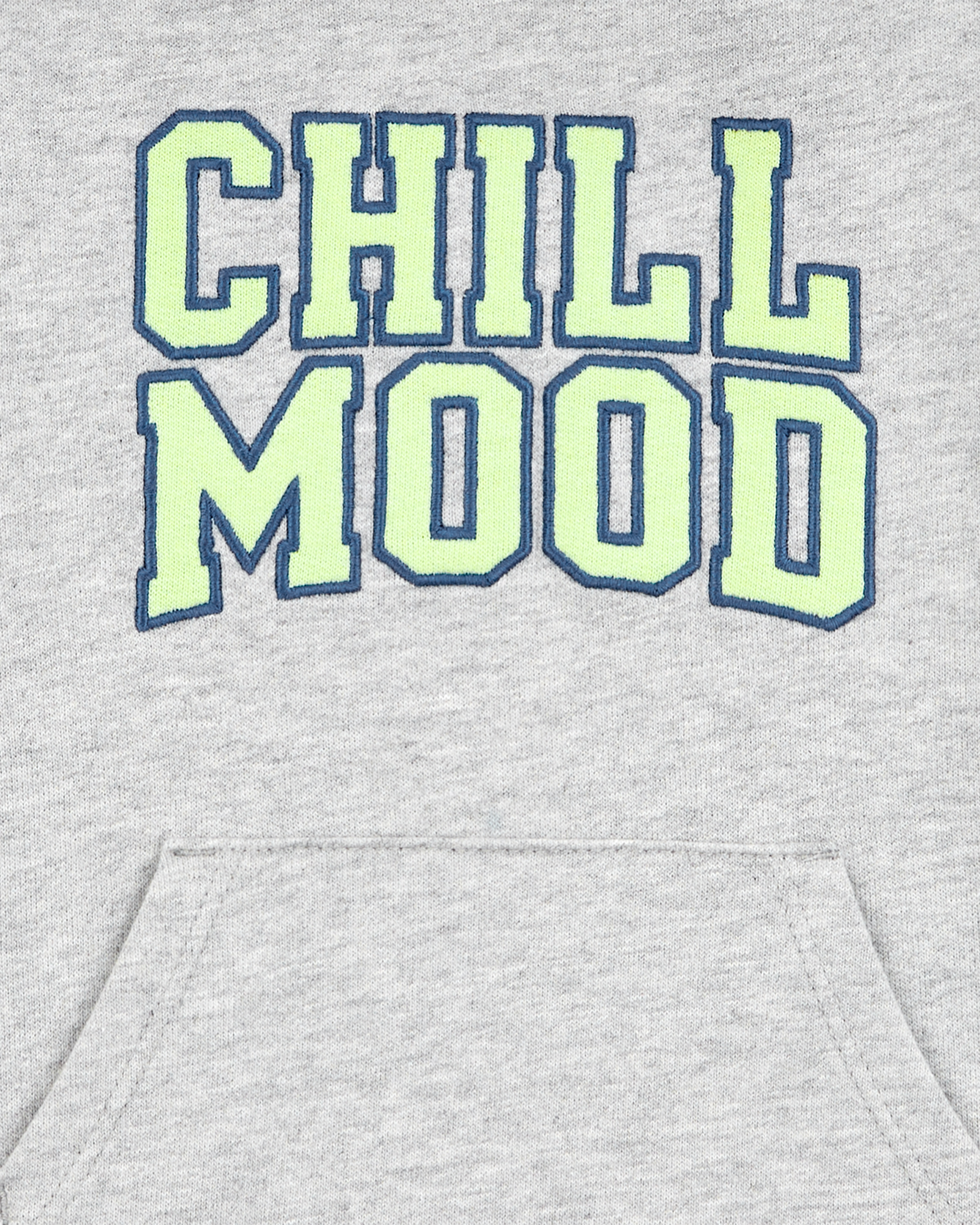 Baby "Chill Mood" Hooded Romper -Grey