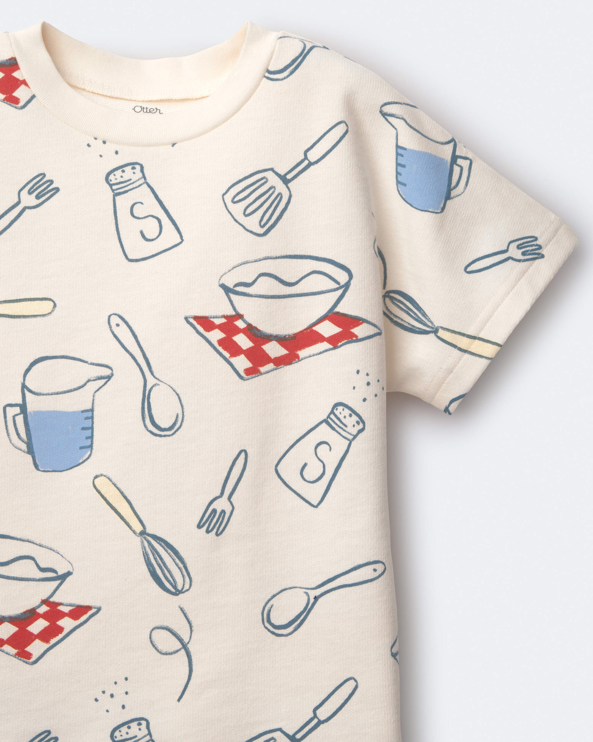 Tout-petit - T-shirt &agrave; manches chauve-souris, p&acirc;tisserie - Cr&egrave;me, , hi-res
