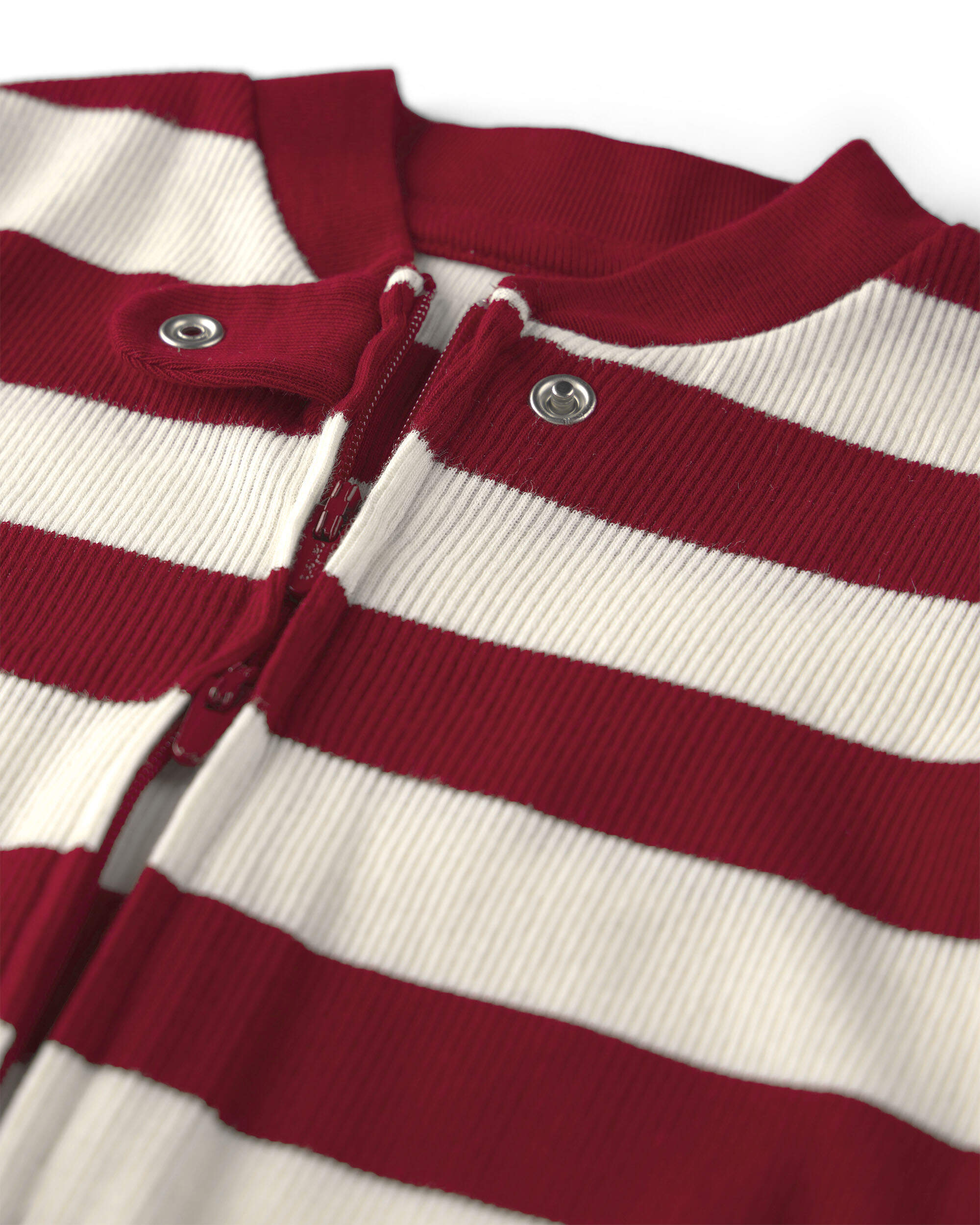 Baby Organic Cotton Ribbed Sleeper Stripes