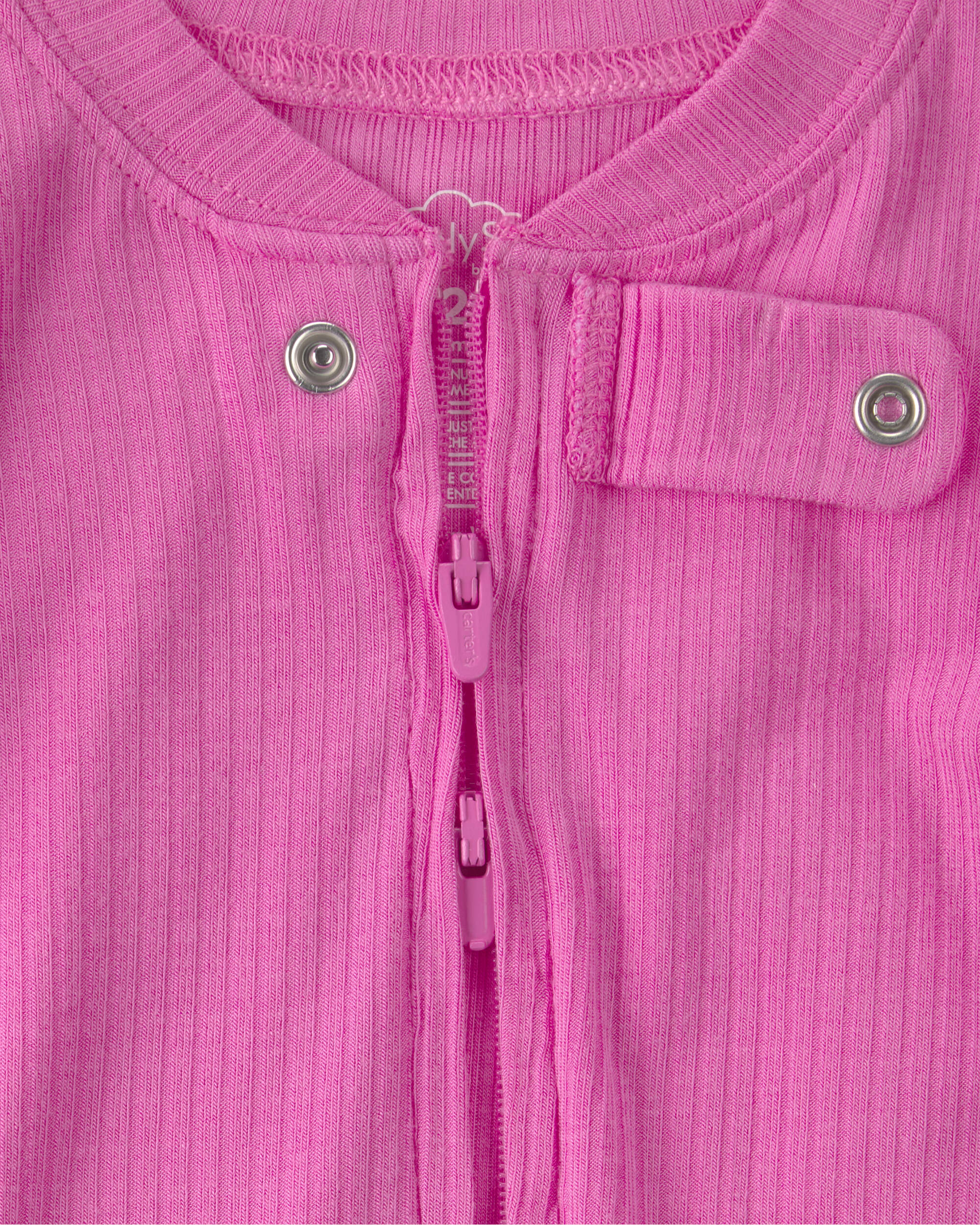 Baby Girl PurelySoft Snug Fit 1-Piece Pajama - Pink