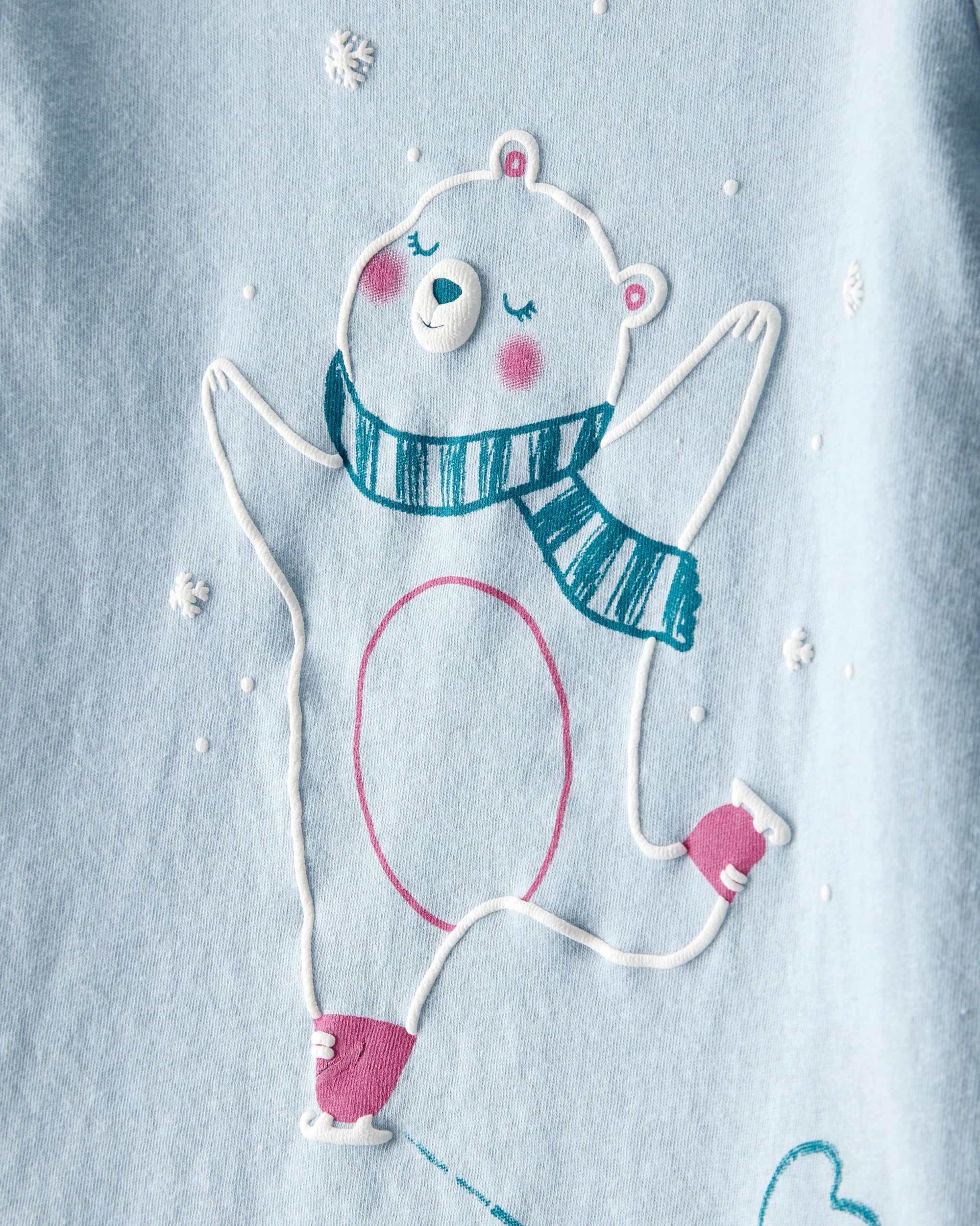 Toddler Girl Polar Bear Long-Sleeve Graphic Tee - Blue