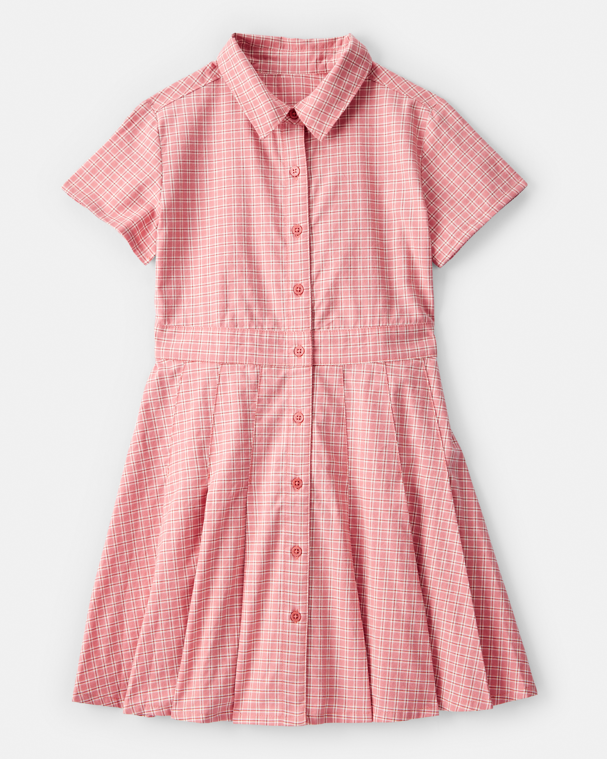 Kid Plaid Shirt Dress