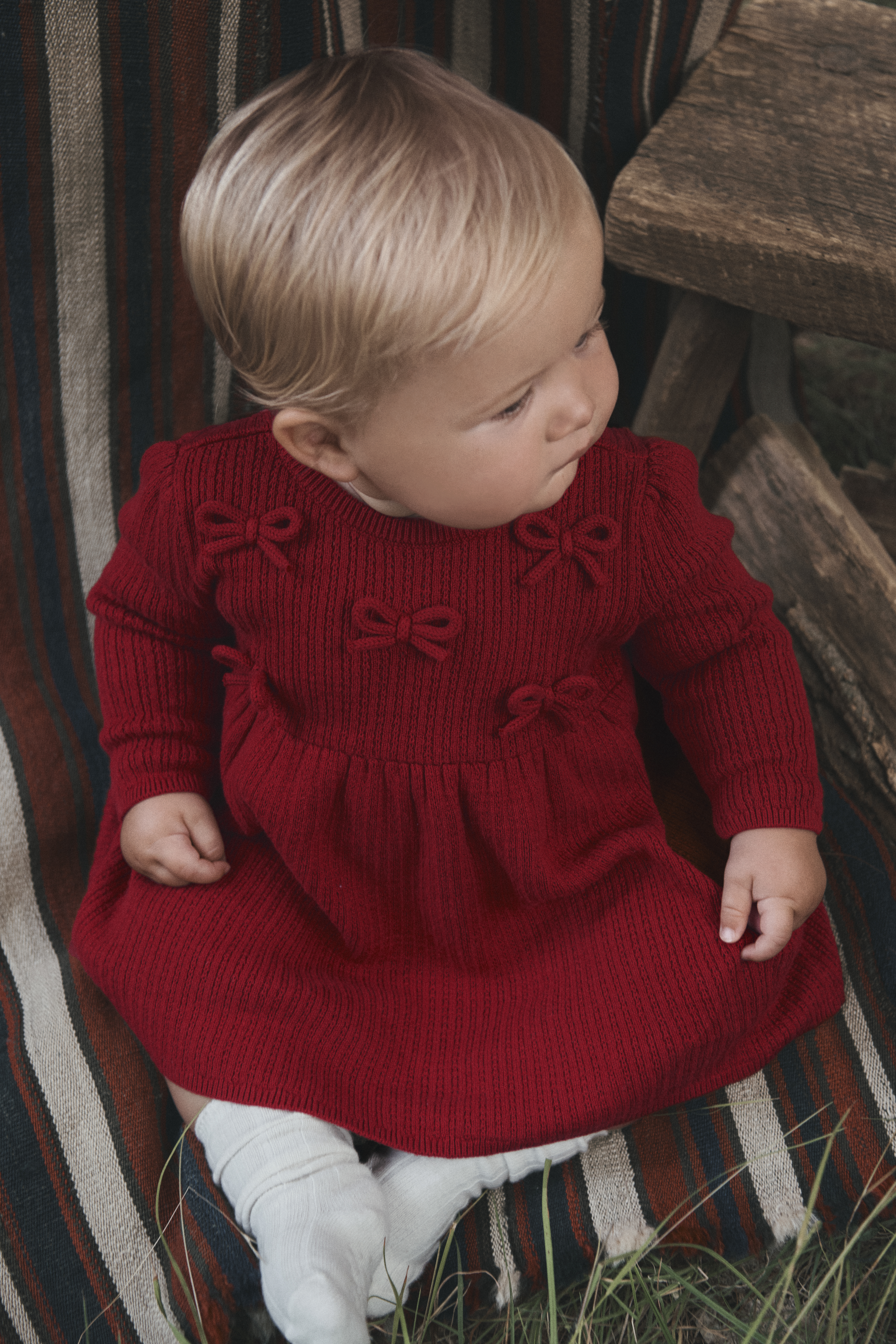 Baby Girl Organic Cotton Sweater Knit Dress