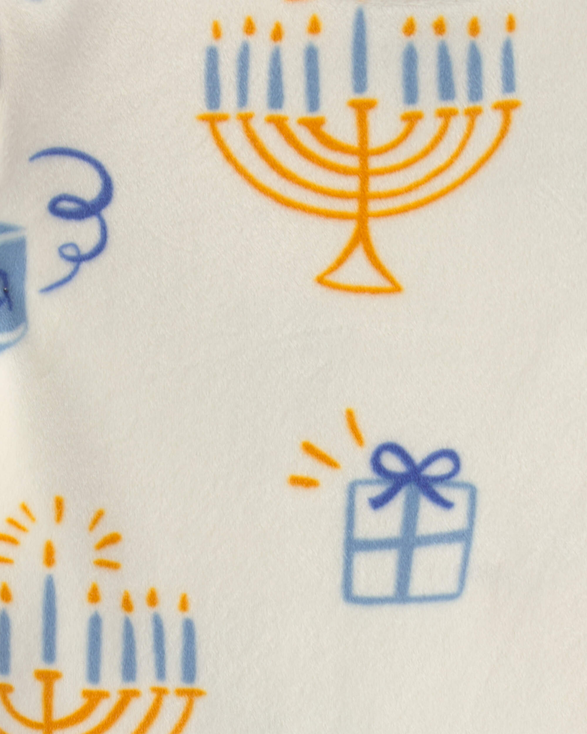 Toddler 2-Piece Hanukkah DreamPlush Snug Fit Pyjama Set - Cream