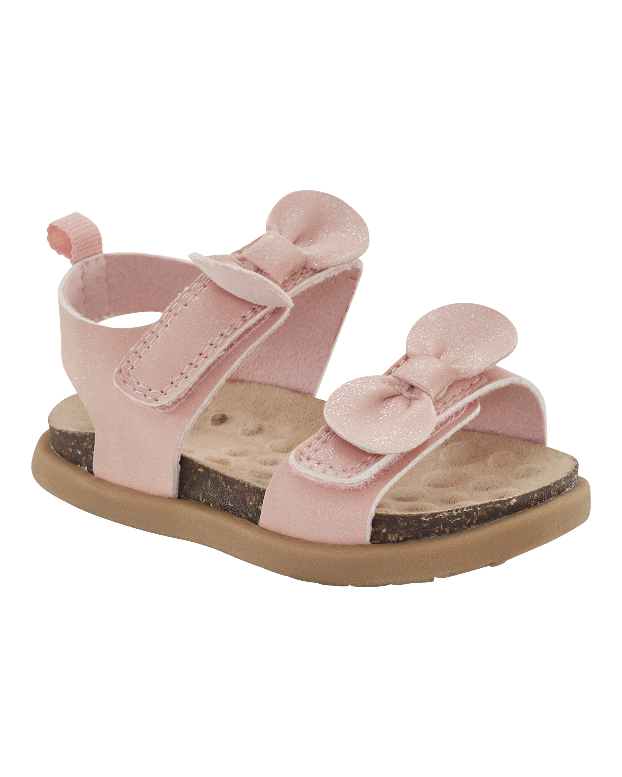 Baby Every Step® First Walker Bow Faux Cork Sandals - Pink