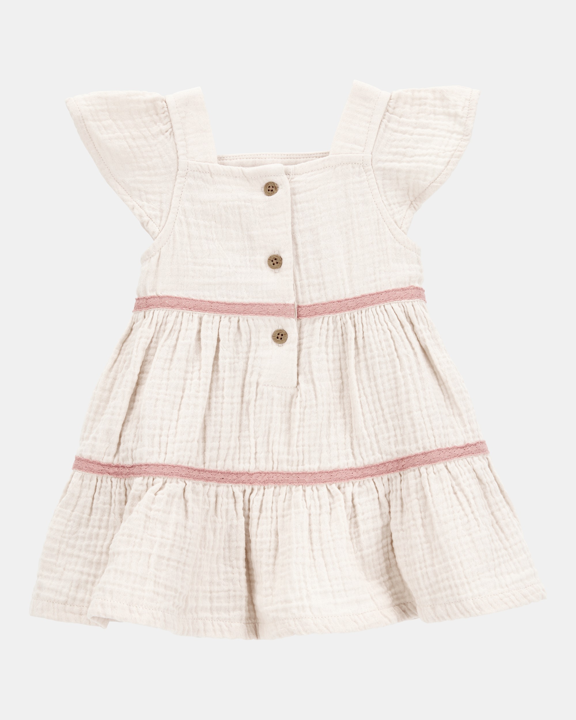 Baby Girl Striped Tiered Dress
