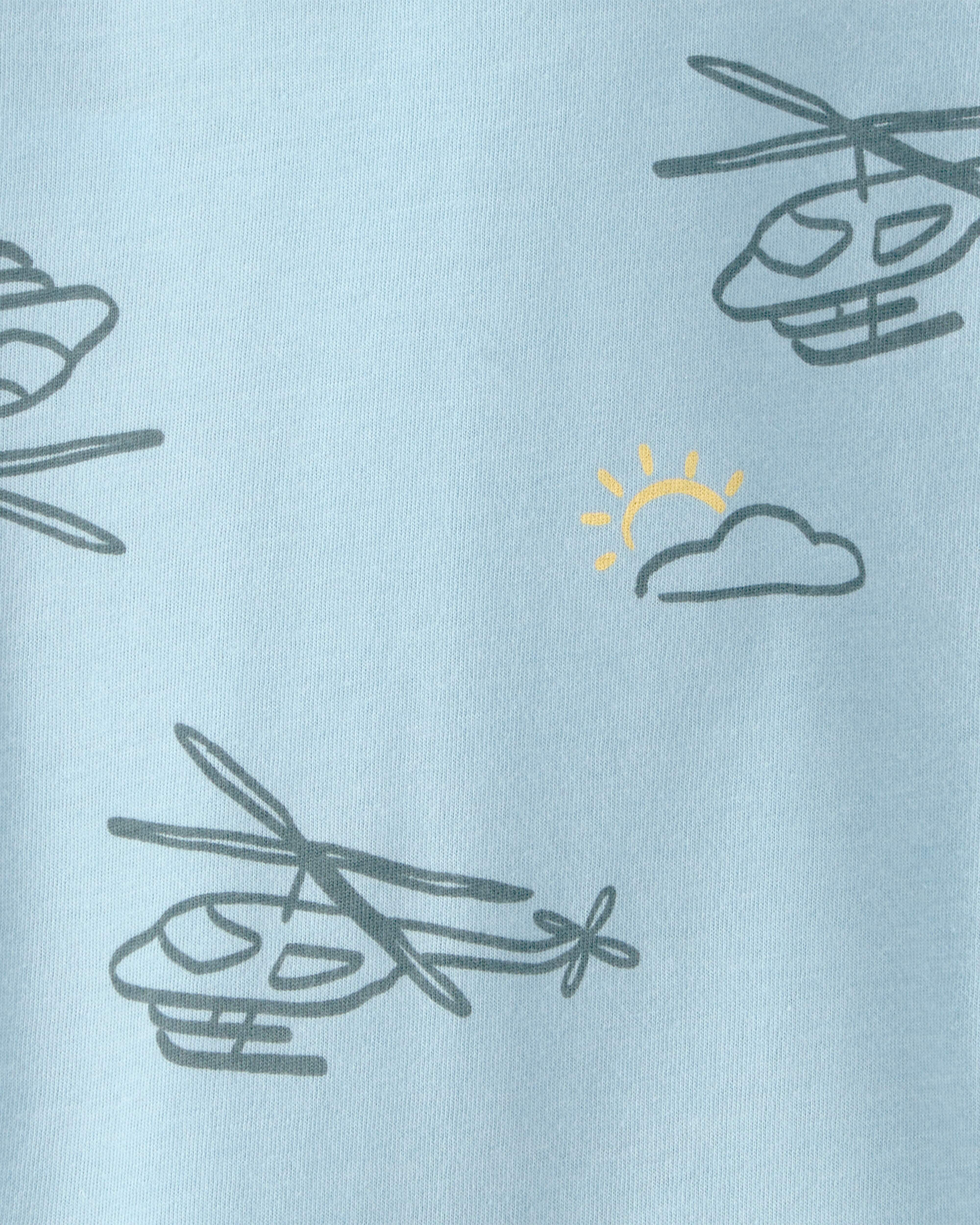 Baby Boy Helicopter T-Shirt - Blue