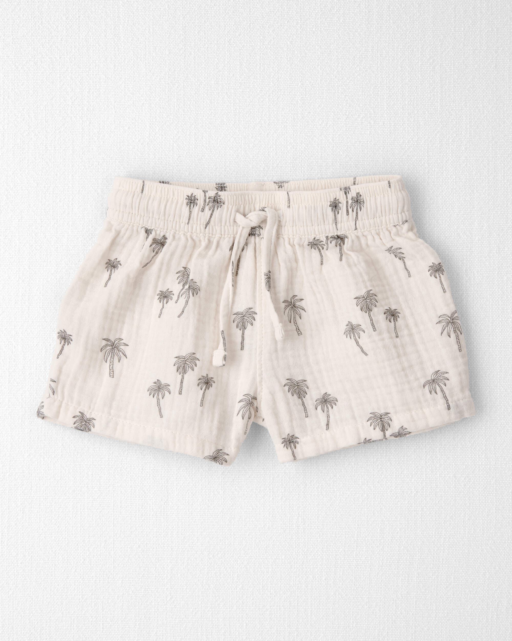 Baby Boy 2-Piece Gauze Top & Short Set Palm Trees