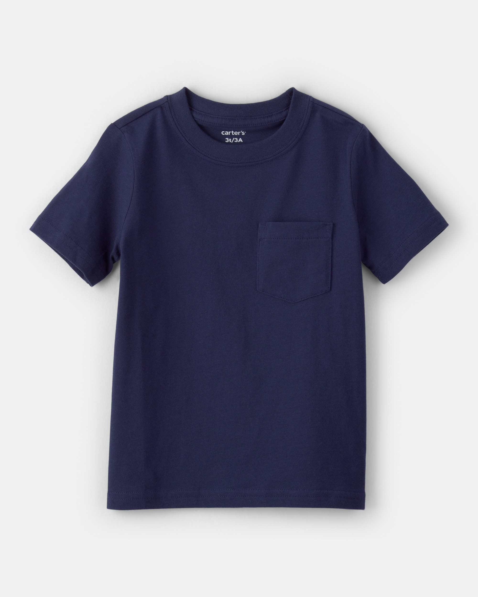 Toddler Solid Short-Sleeve Pocket Tee