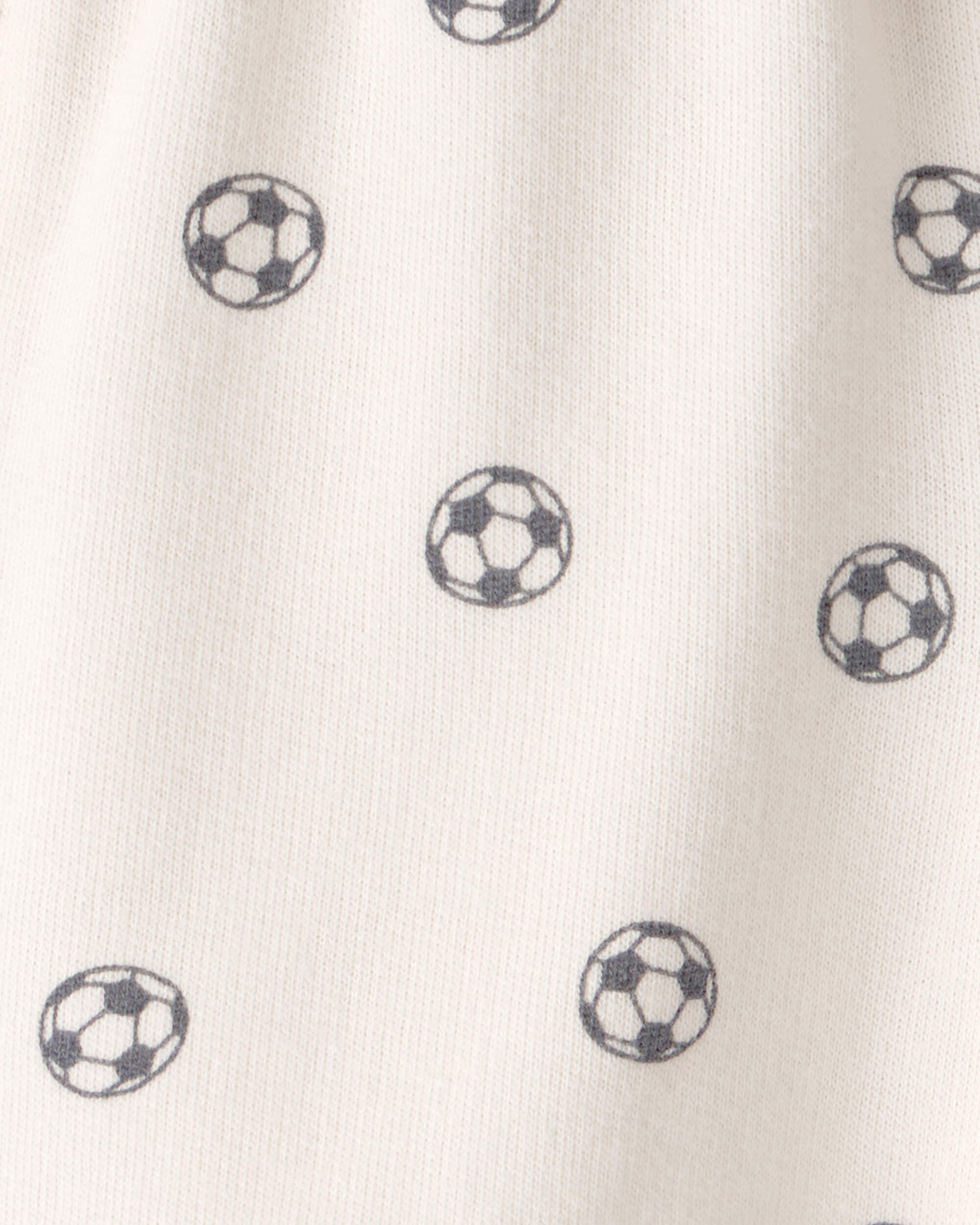 Baby Soccer French Terry Shorts - White