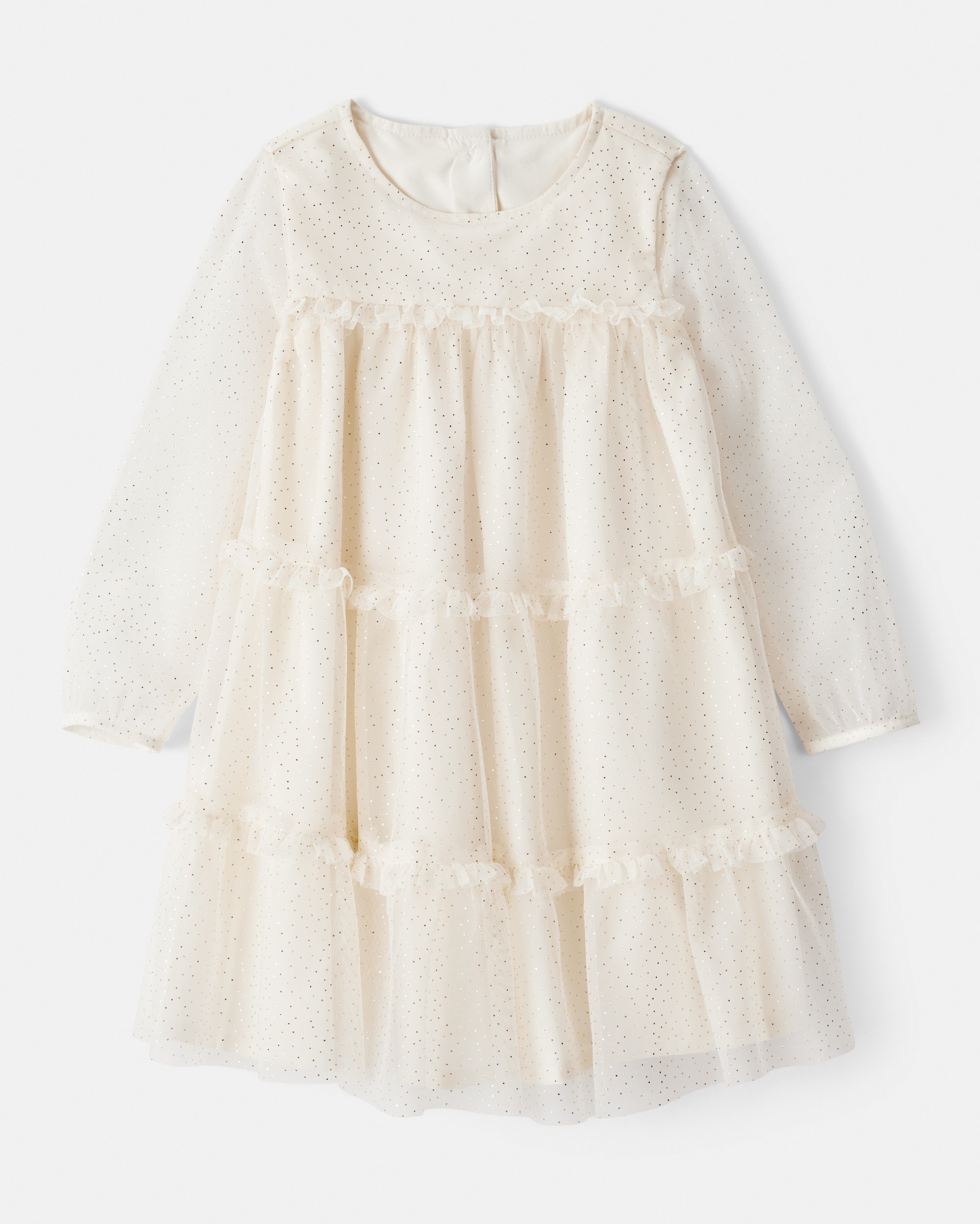 Toddler Girl Cream Holiday Dress