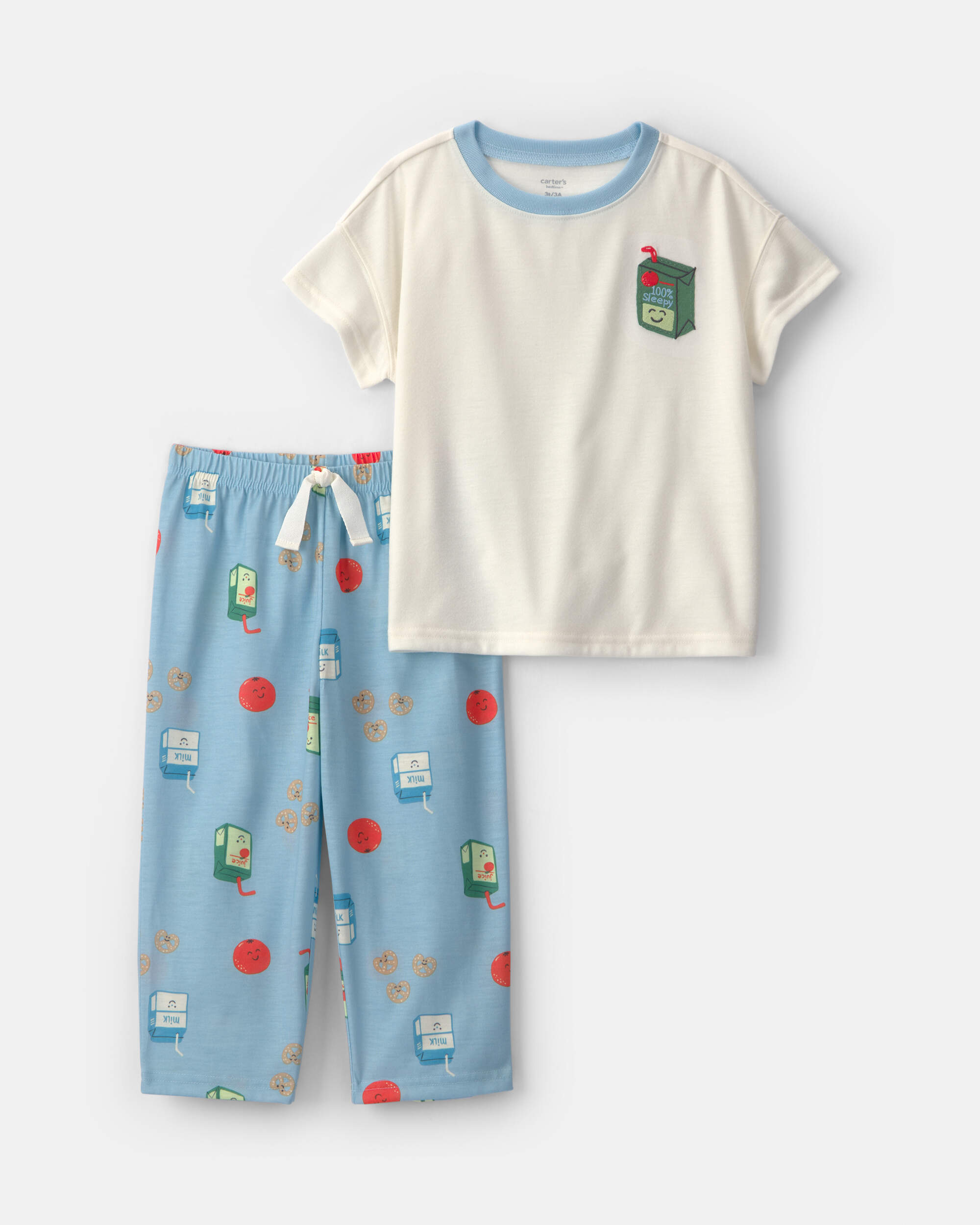 Toddler Boy Juice Box Short-Sleeve 2-Piece Pyjama Set