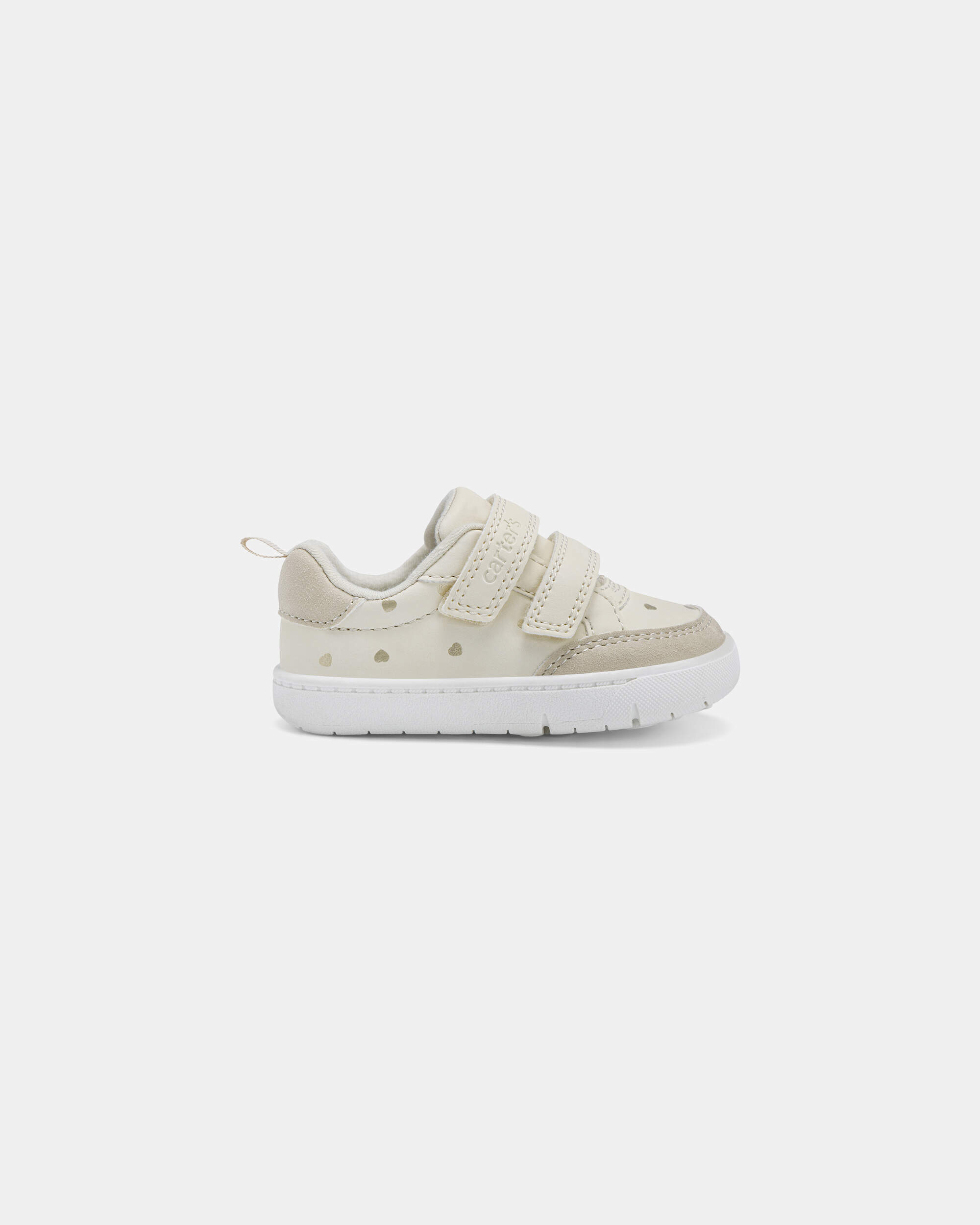 Baby Girl Every Step® First Walker Heart Sneakers - Cream