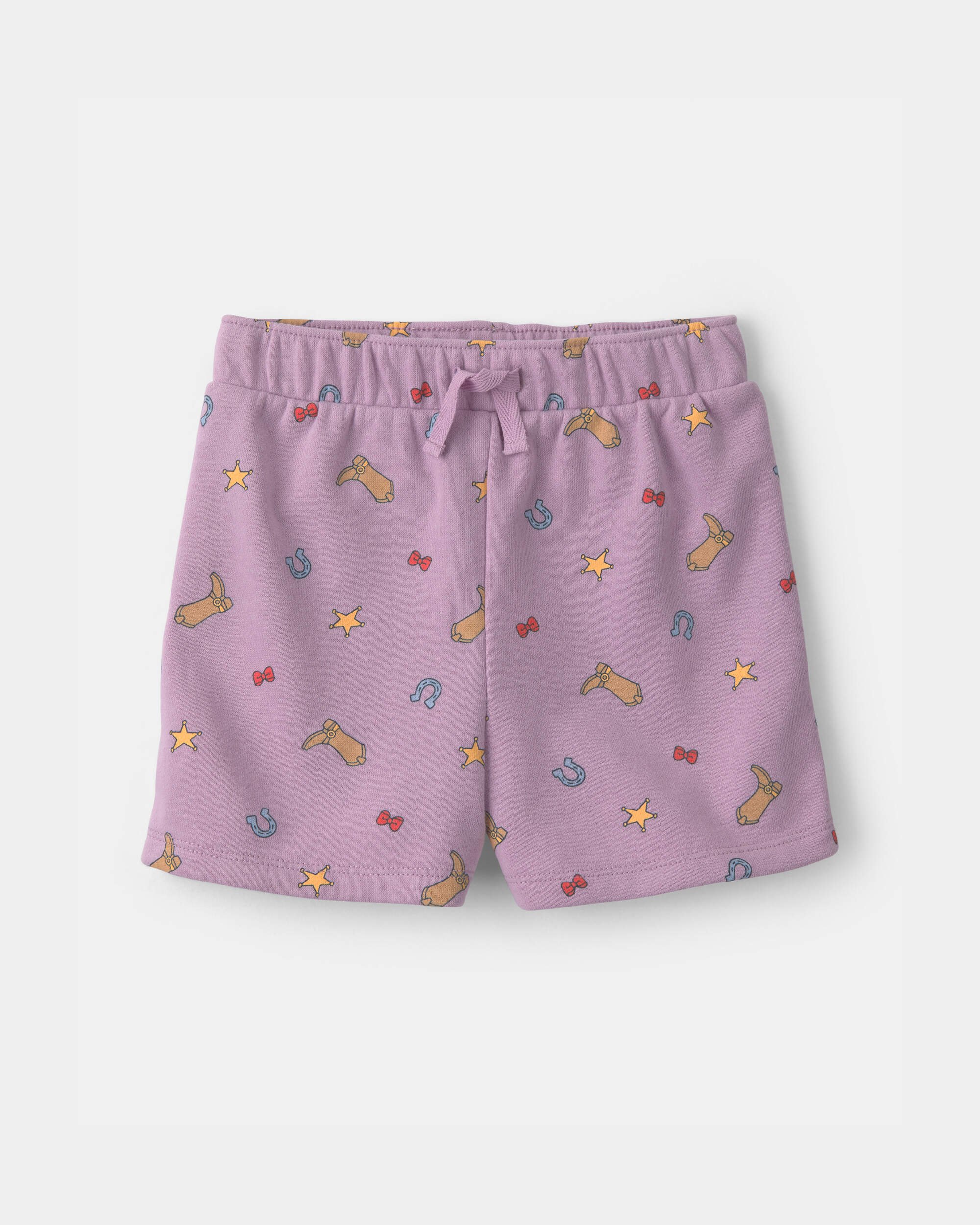 Toddler Girl 2-Piece Pixar© Toy Story French Terry Short-Sleeve Top & Short Set - Purple/Cream