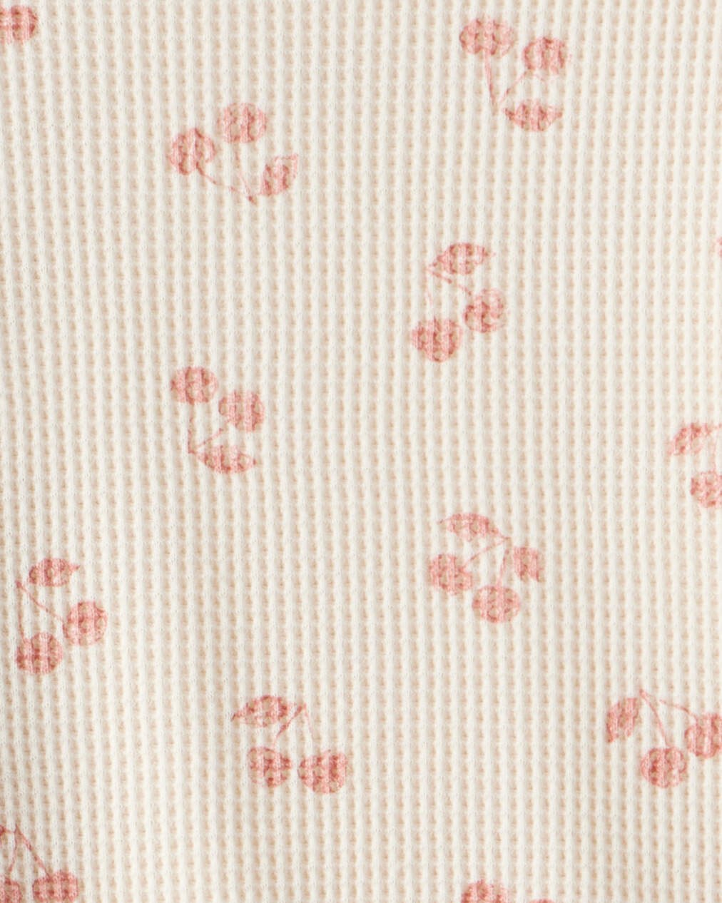 Baby Girl 2-Piece Cherry Fruit Print Long-Sleeve Tee & Pant Set - Ivory