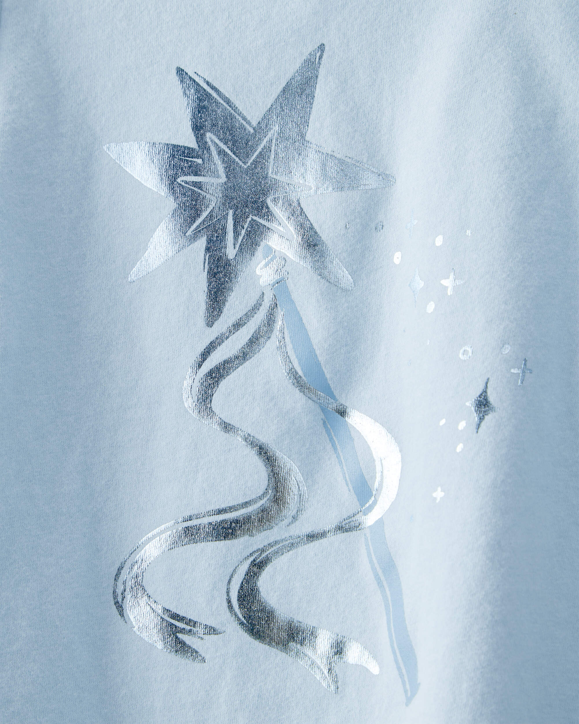 Toddler Girl Metallic Princess Wand Long-Sleeve  Graphic Tee - Blue