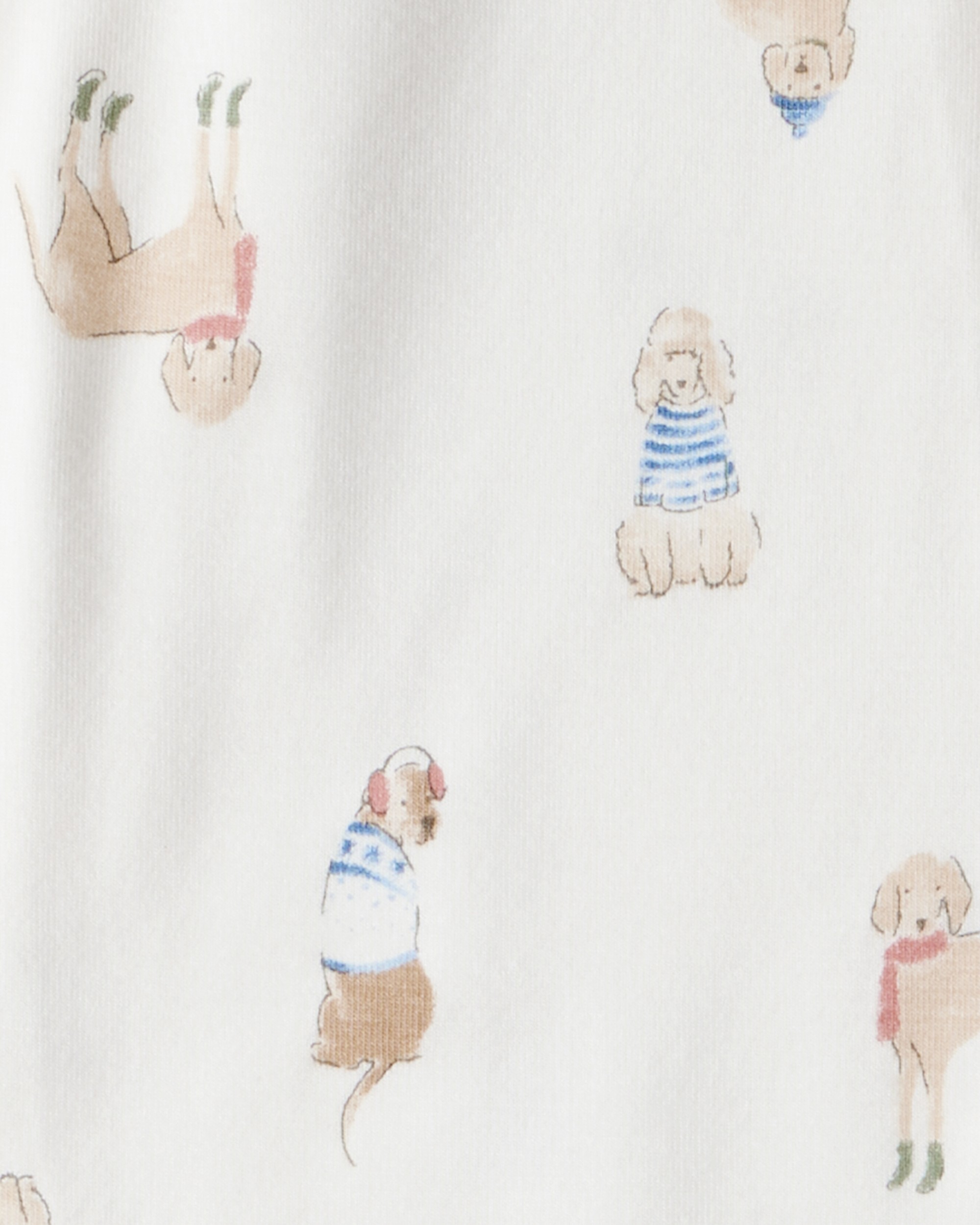 Baby Dog Loose Fit 1-Piece Pyjamas - Cream