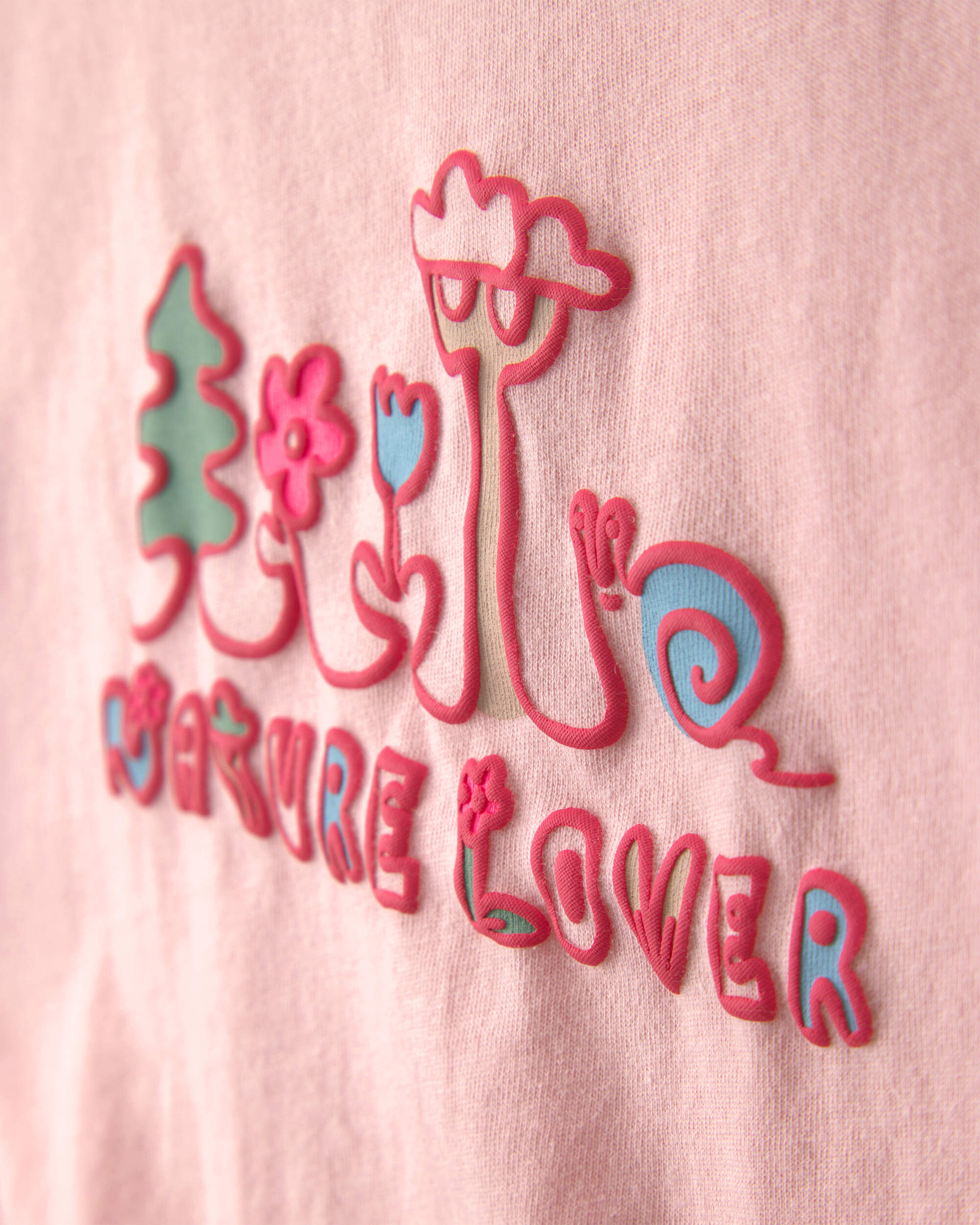 Toddler Girl 'Nature Lover' Long-Sleeve Top - Pink