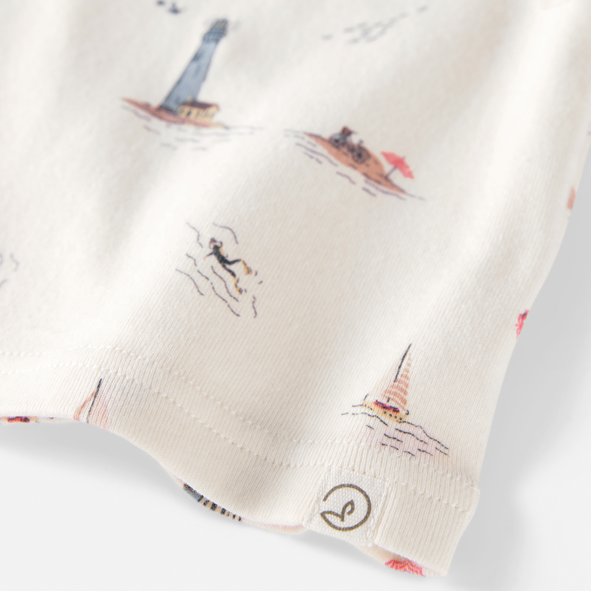 Toddler Organic Cotton Pyjamas Coastal Print