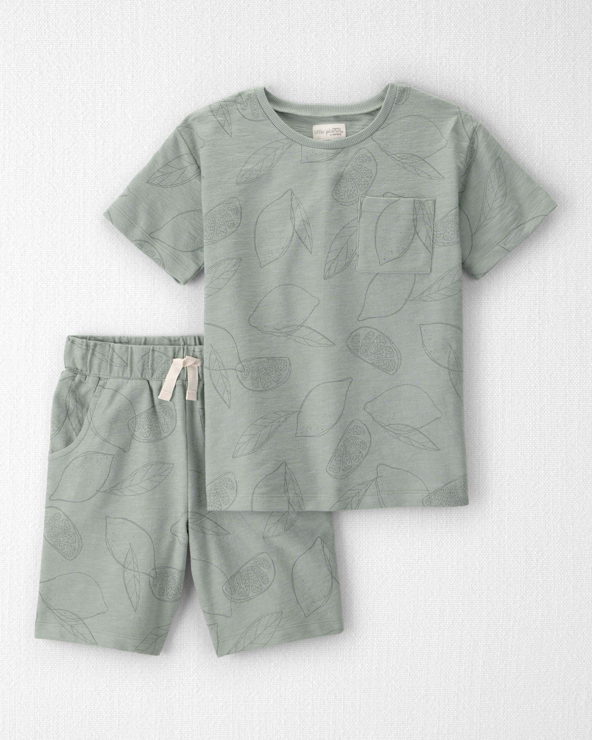 Boys 2-Piece Shorts Set Made with Organic Cotton Sienna Breeze